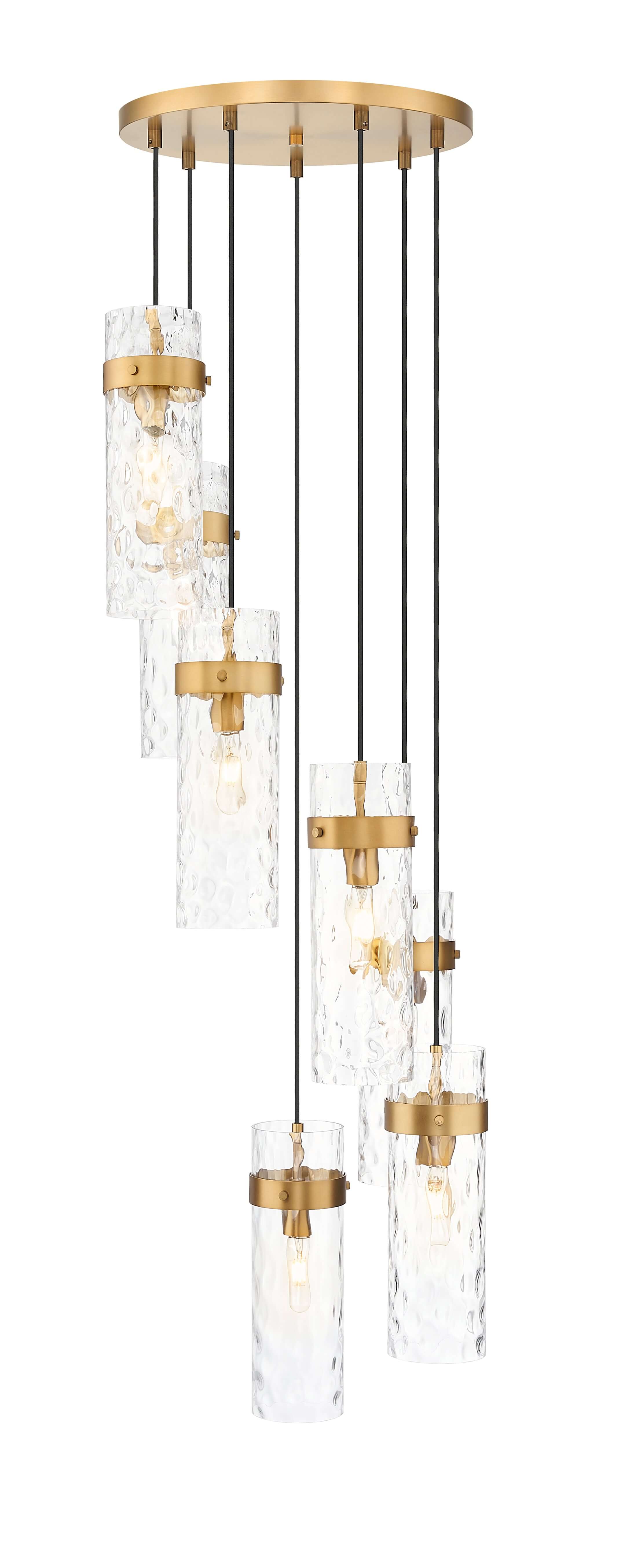 Fontaine 7 Light Chandelier Rubbed Brass