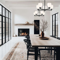 Oren 5 Light Chandelier Matte Black