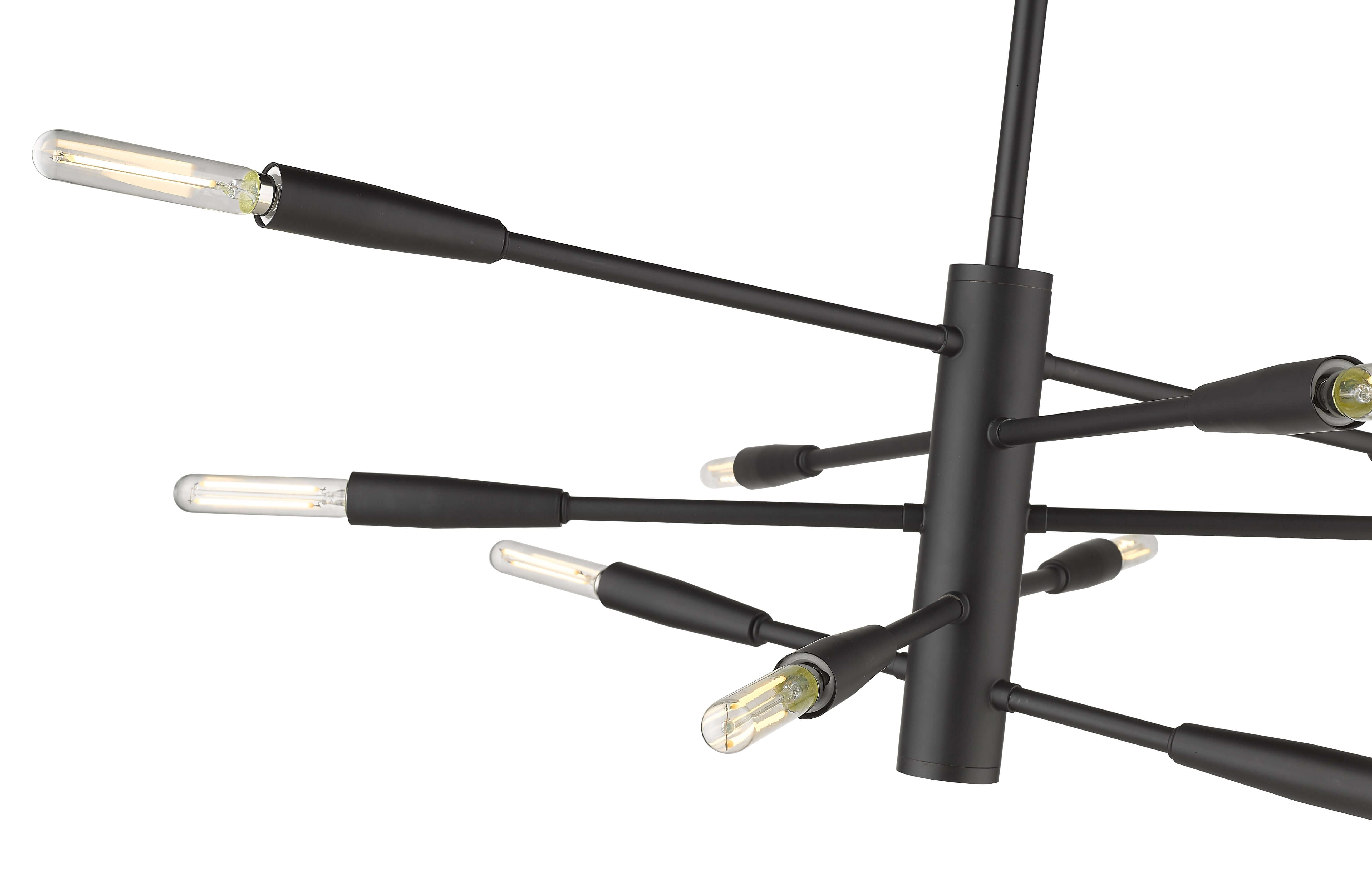 Ascension 10 Light Chandelier Matte Black