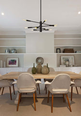 Ascension 10 Light Chandelier Matte Black