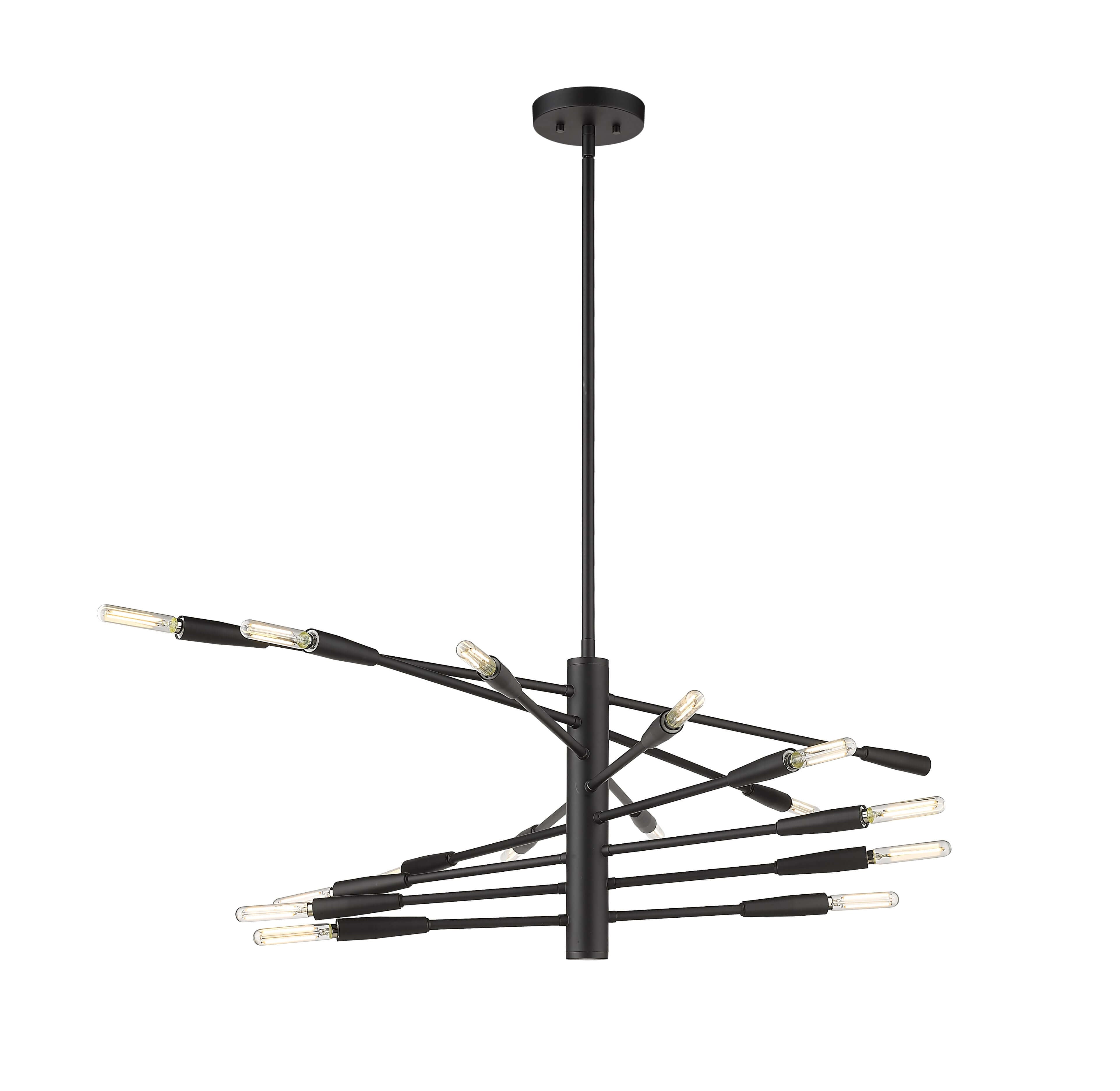 Ascension 16 Light Chandelier Matte Black