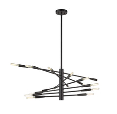 Ascension 16 Light Chandelier Matte Black