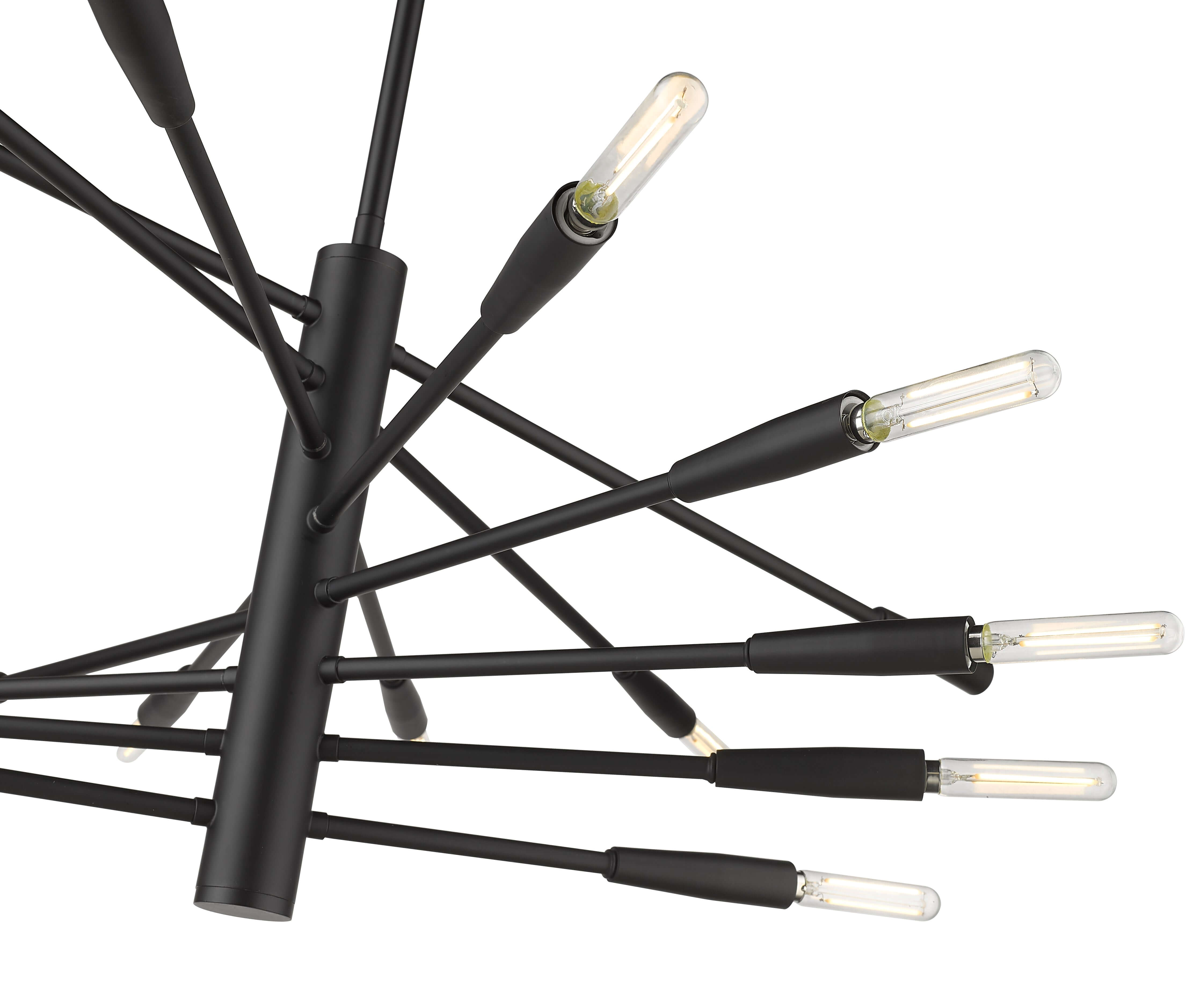 Ascension 16 Light Chandelier Matte Black