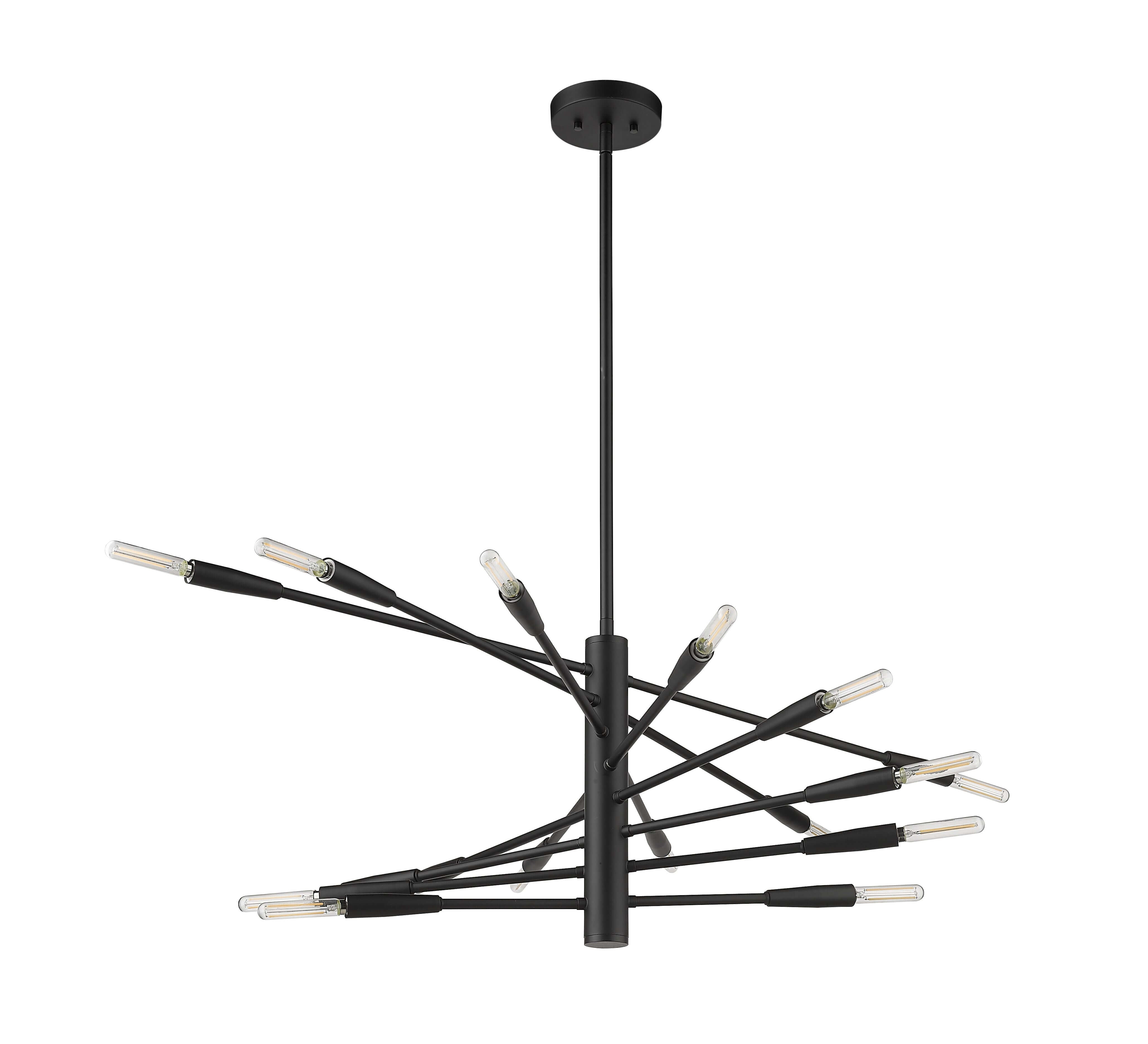 Ascension 16 Light Chandelier Matte Black