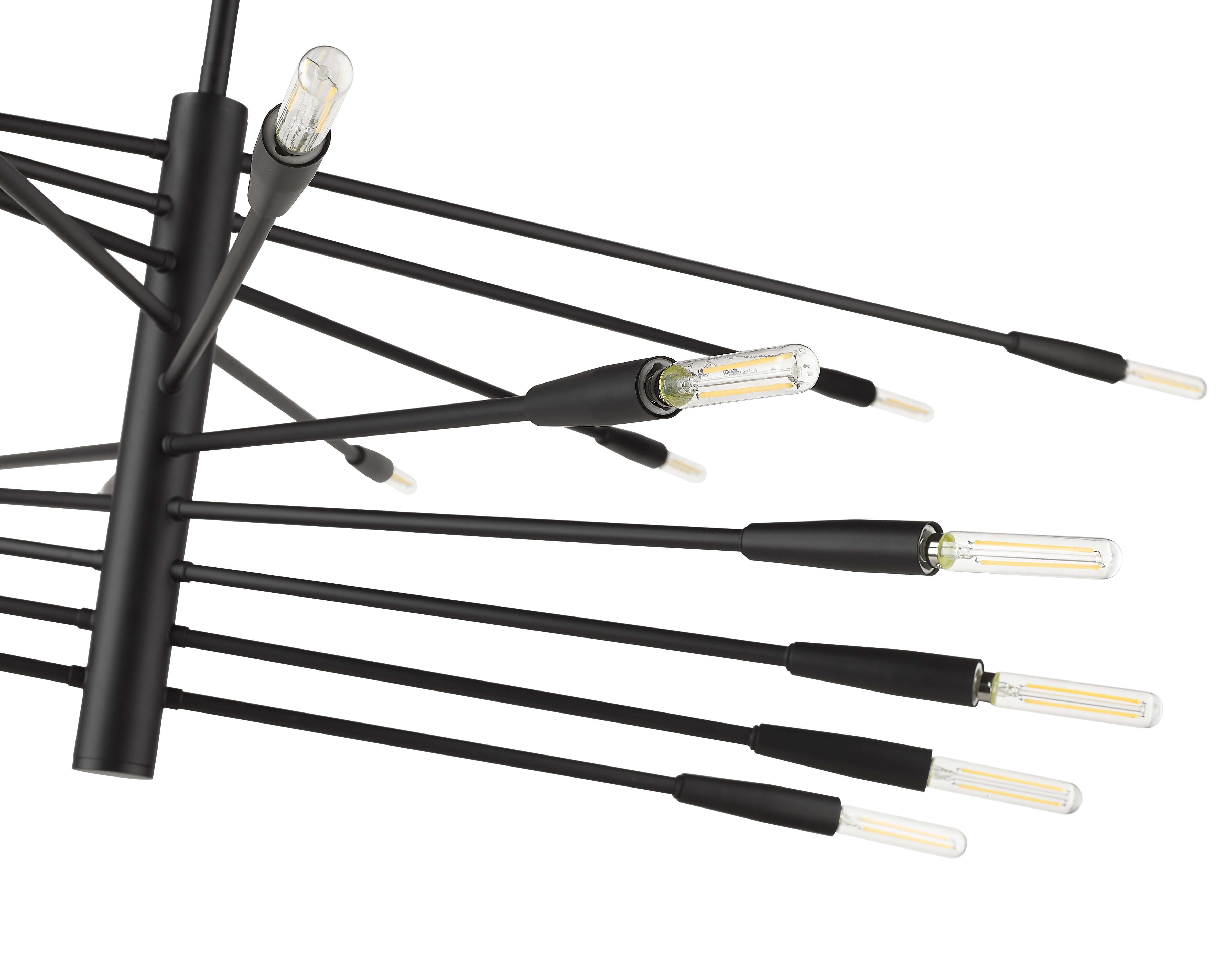 Ascension 20 Light Chandelier Matte Black