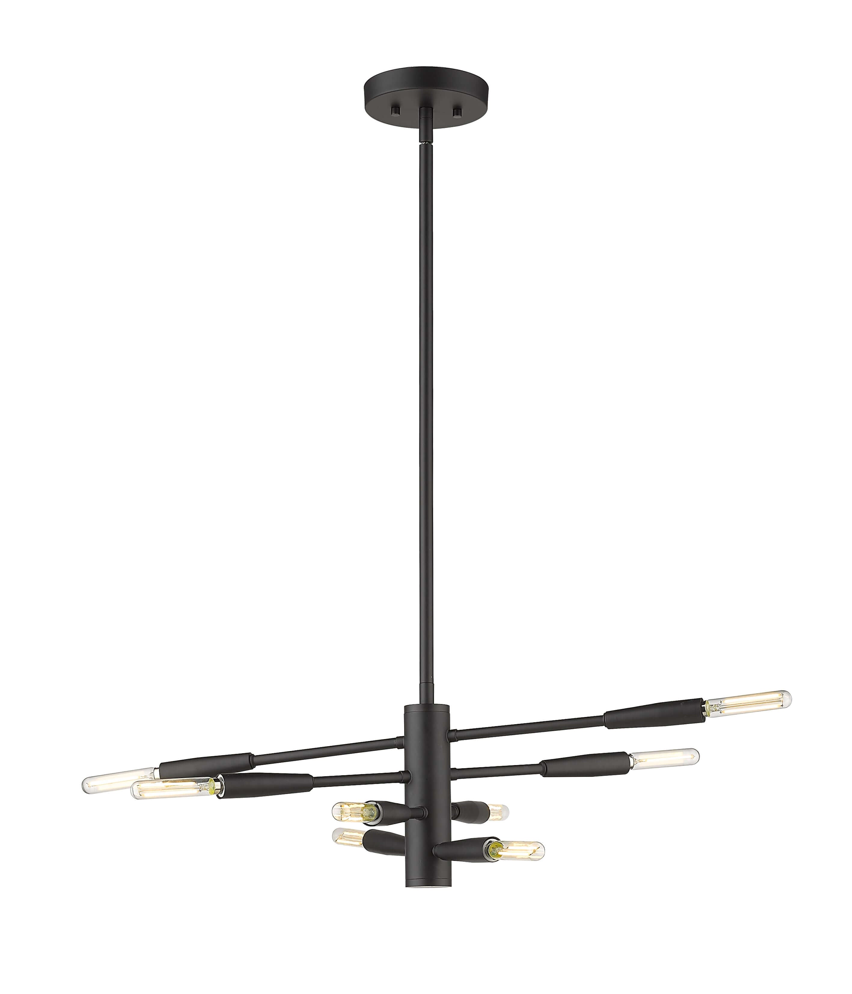 Ascension 8 Light Chandelier Matte Black