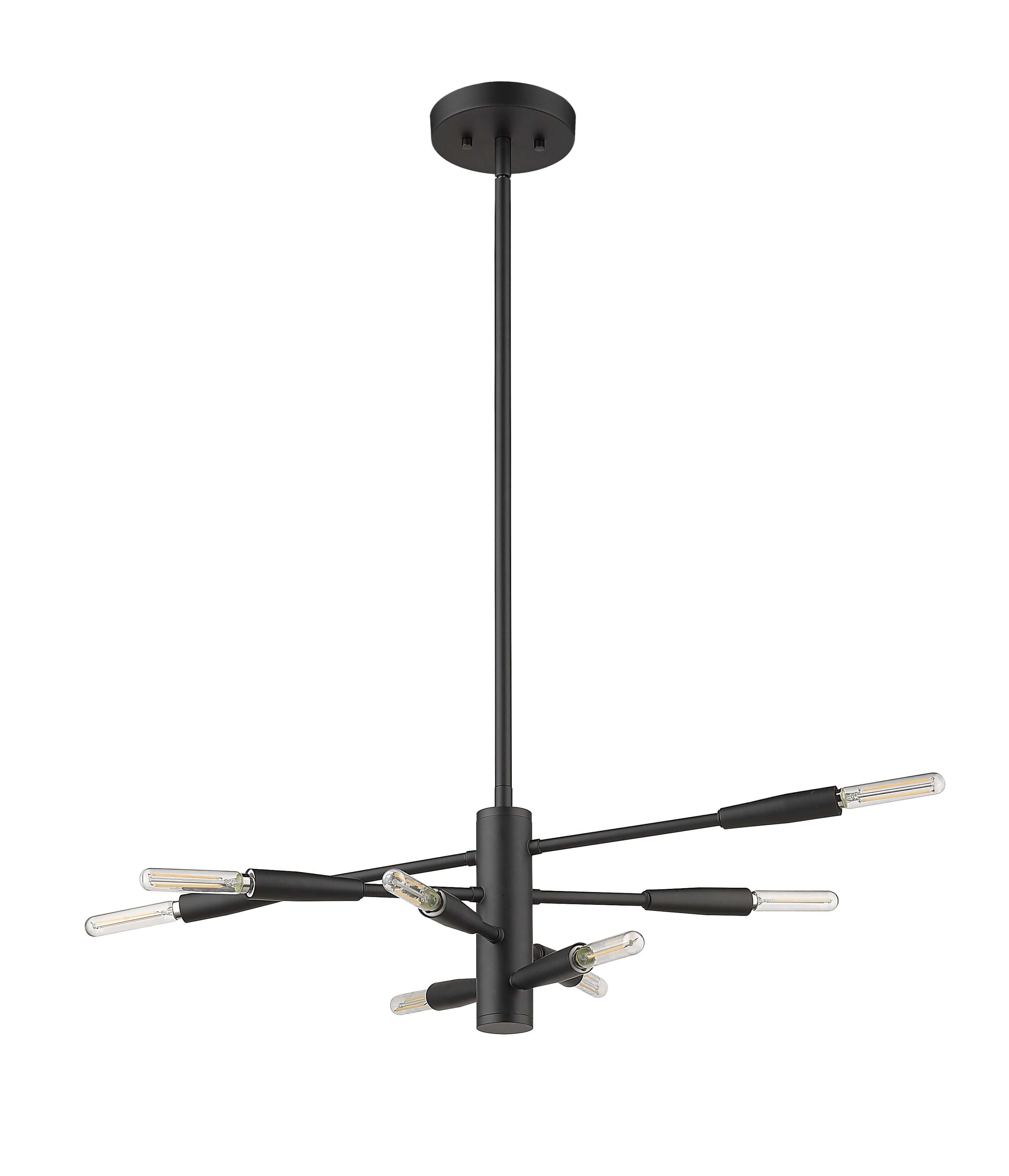 Ascension 8 Light Chandelier Matte Black