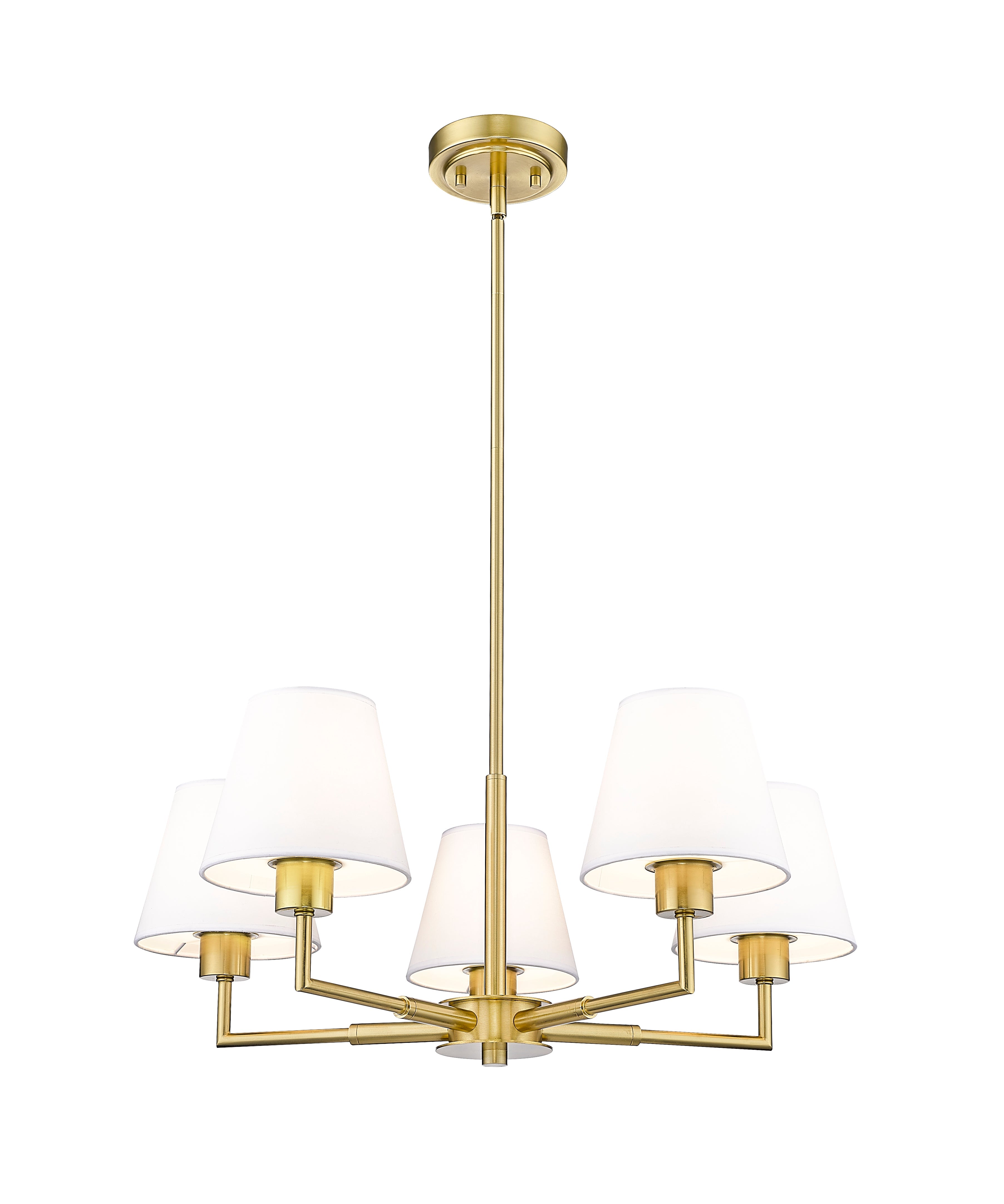 Leila 5 Light Chandelier Luxe Gold