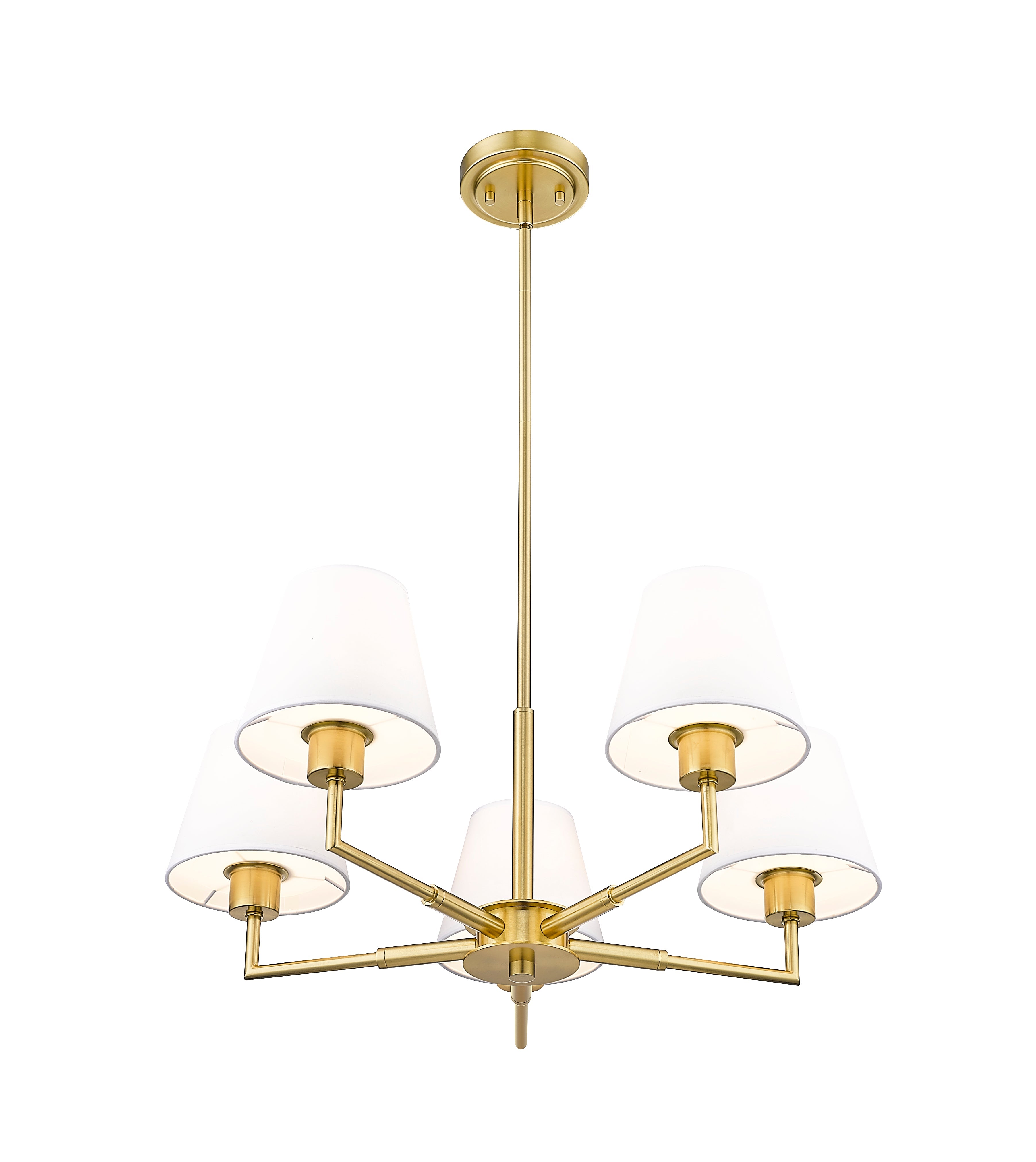 Leila 5 Light Chandelier Luxe Gold