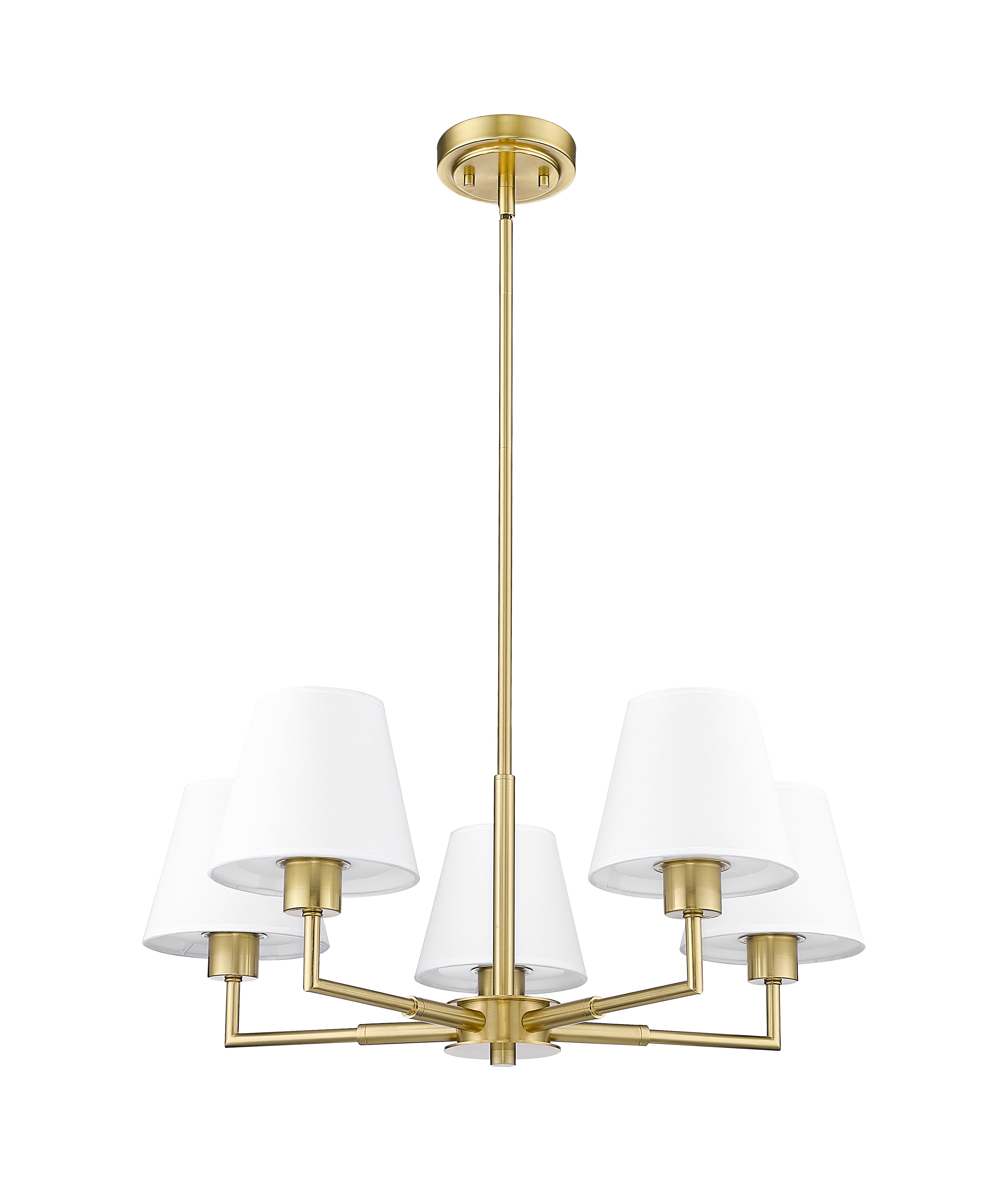 Leila 5 Light Chandelier Luxe Gold