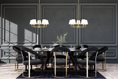 Leila 5 Light Chandelier Luxe Gold