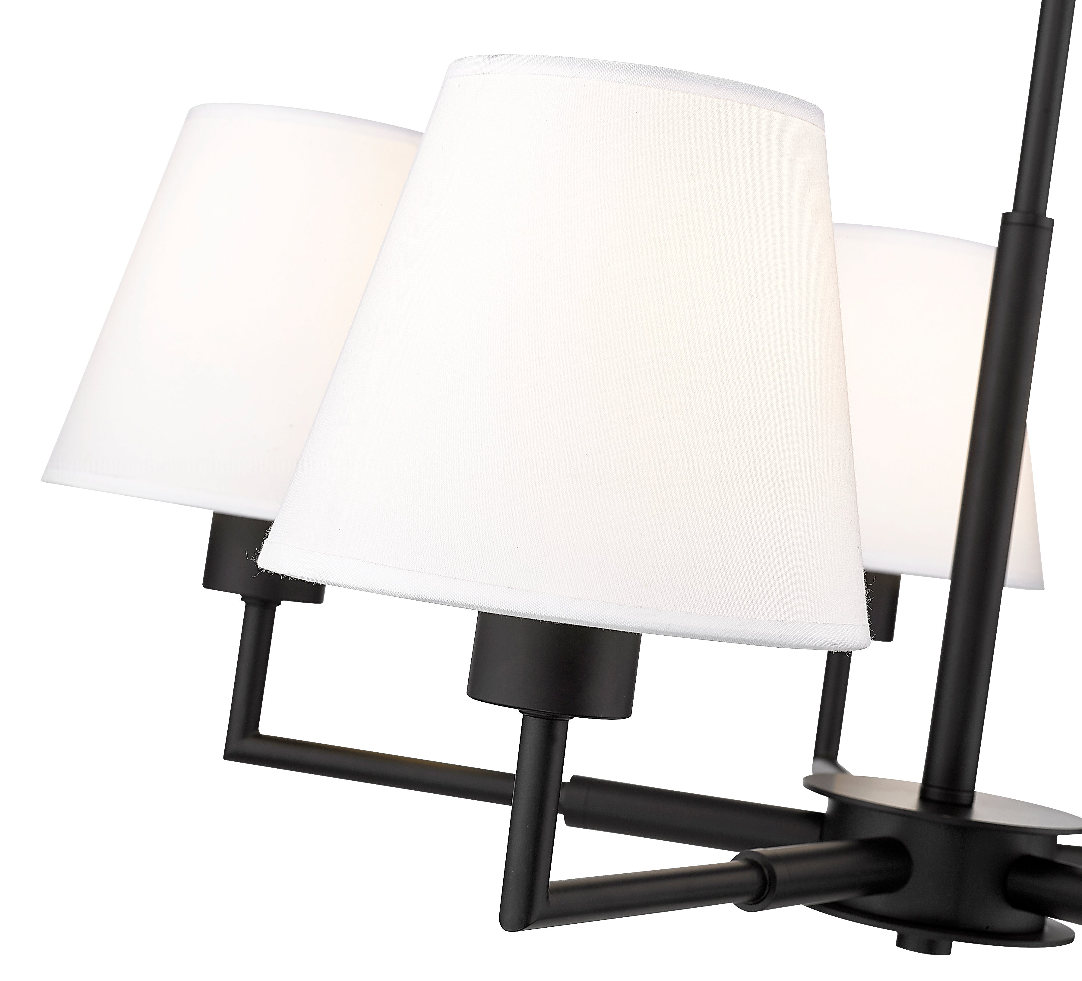 Leila 5 Light Chandelier Matte Black