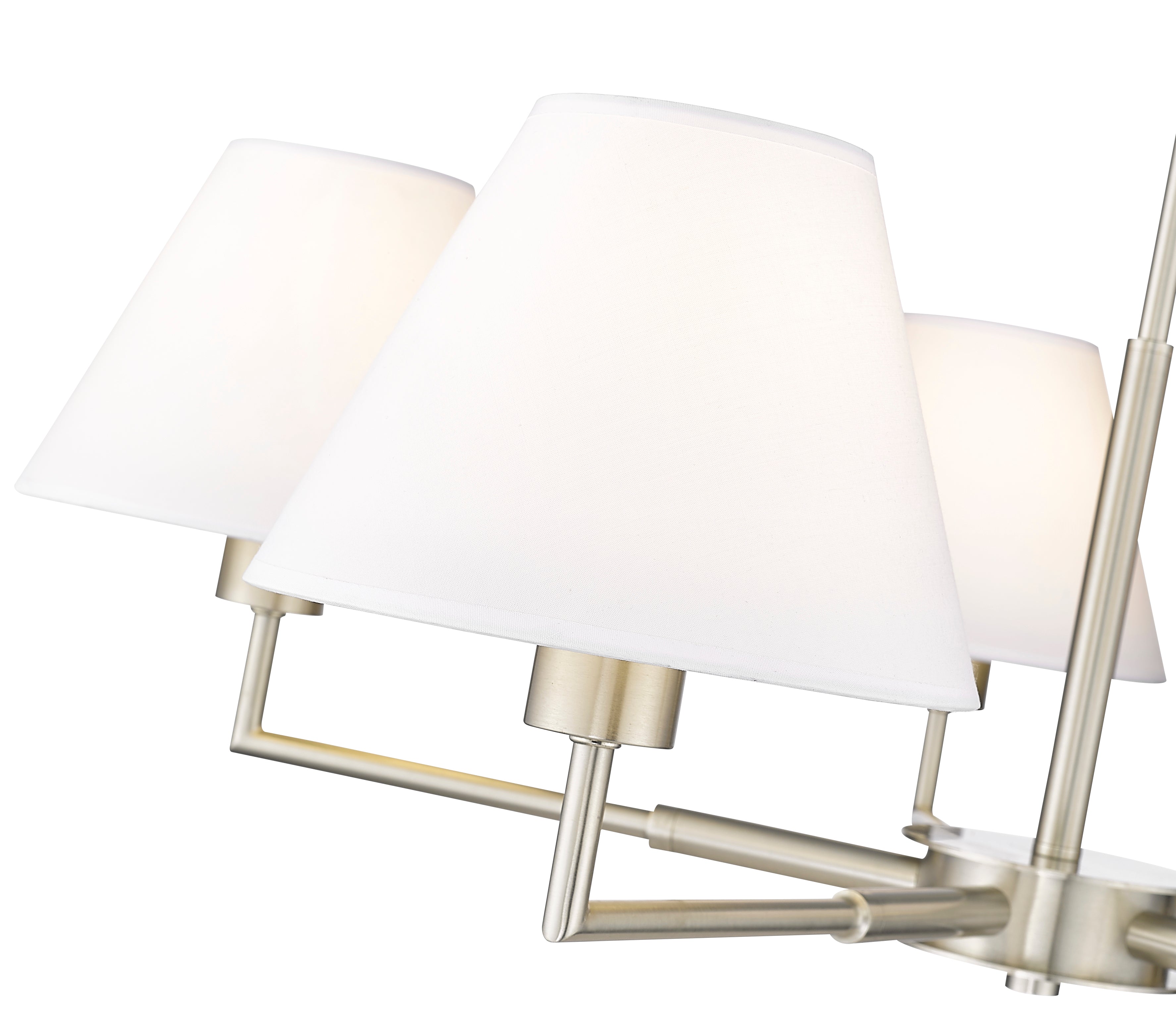 Leila 5 Light Chandelier Brushed Nickel