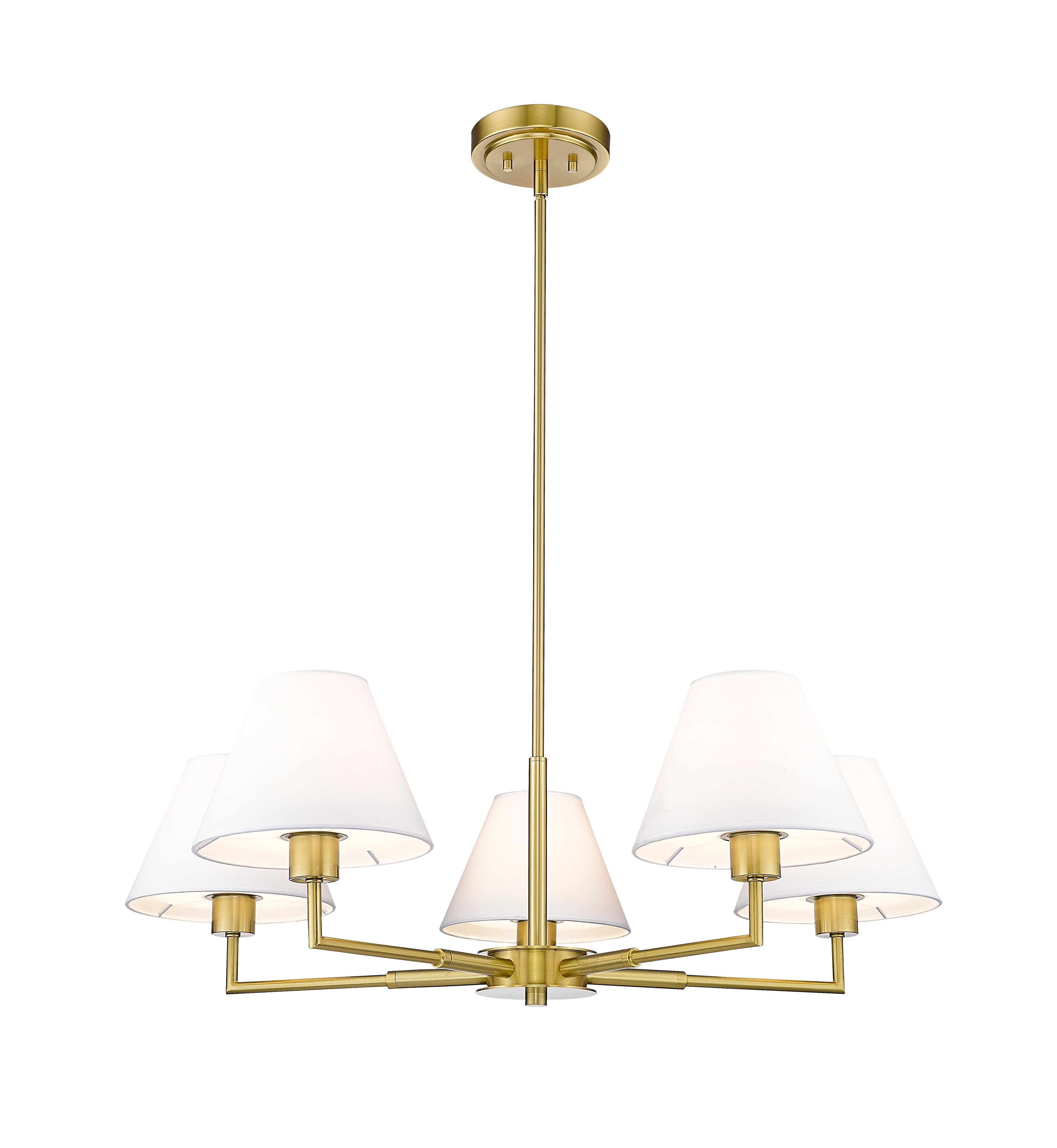 Leila 5 Light Chandelier Luxe Gold