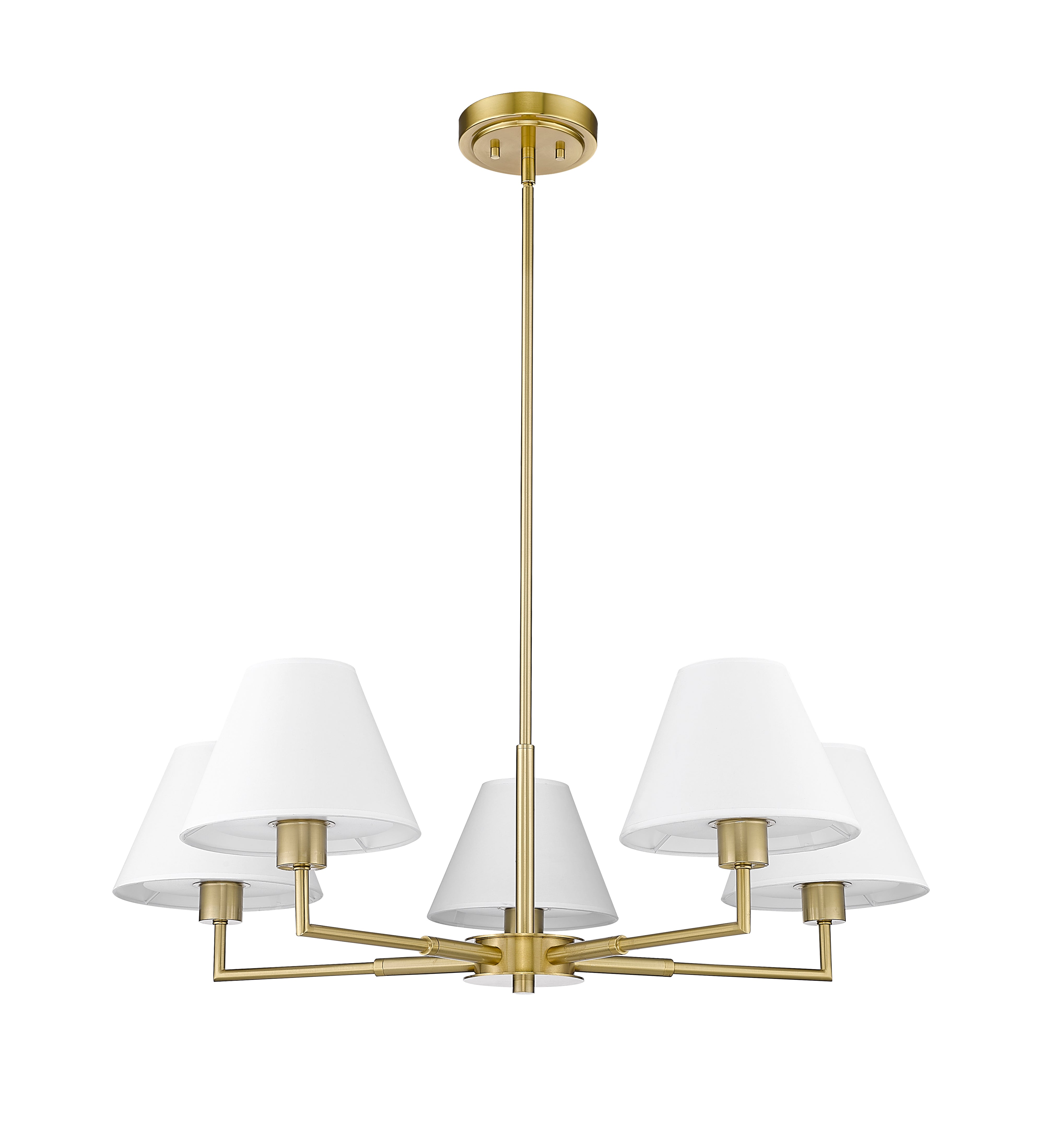 Leila 5 Light Chandelier Luxe Gold