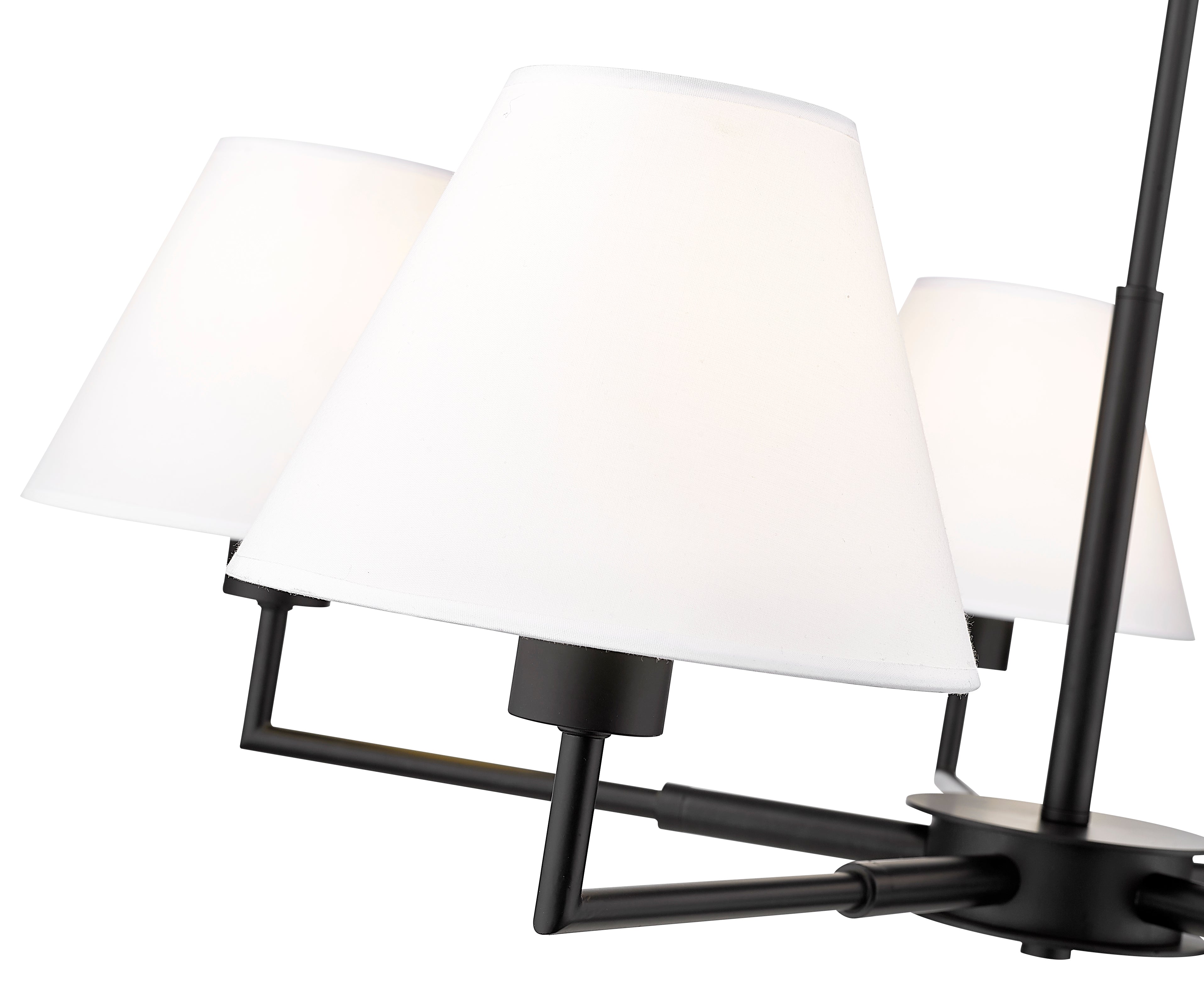 Leila 5 Light Chandelier Matte Black