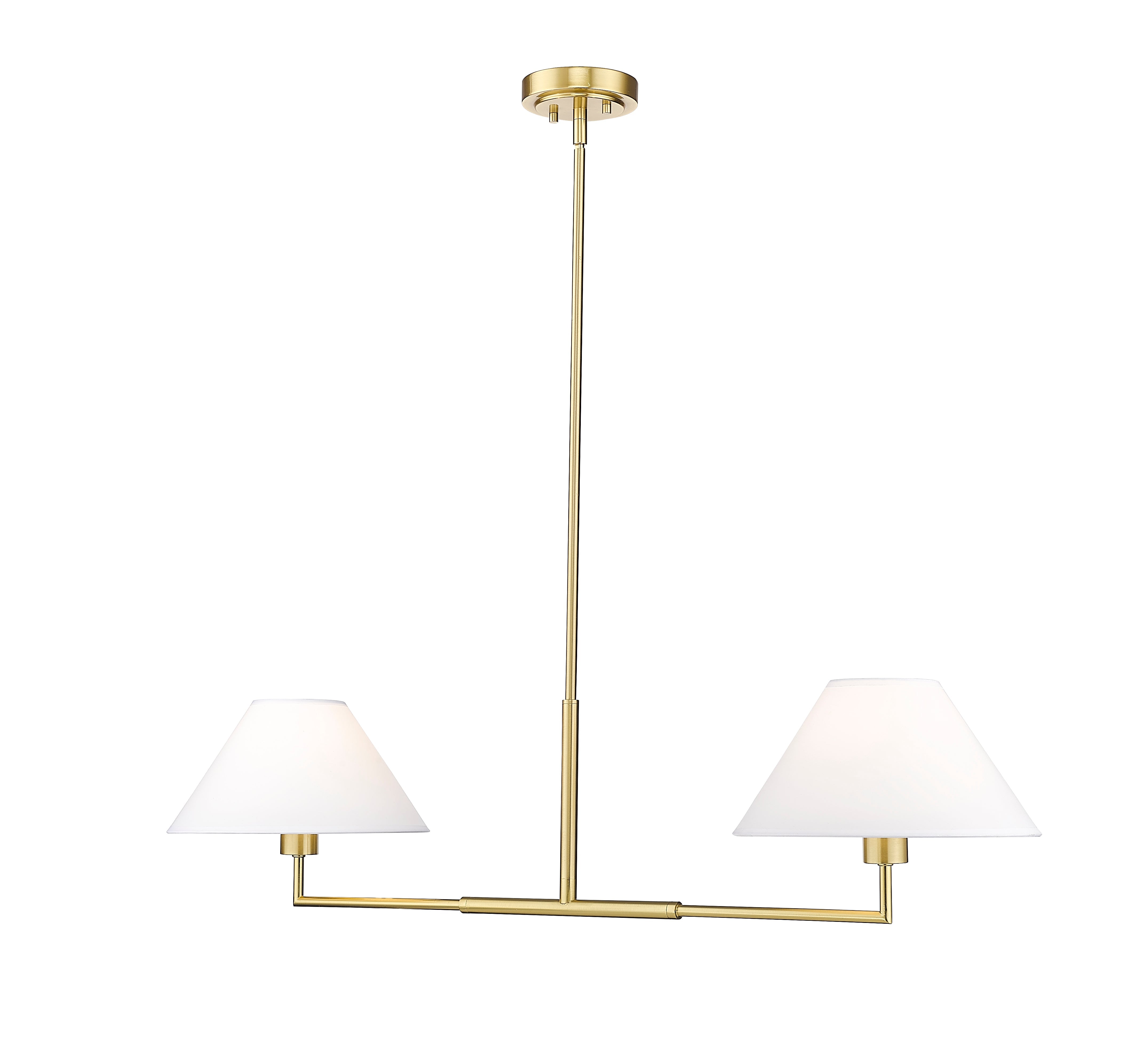 Leila 2 Light Chandelier Luxe Gold