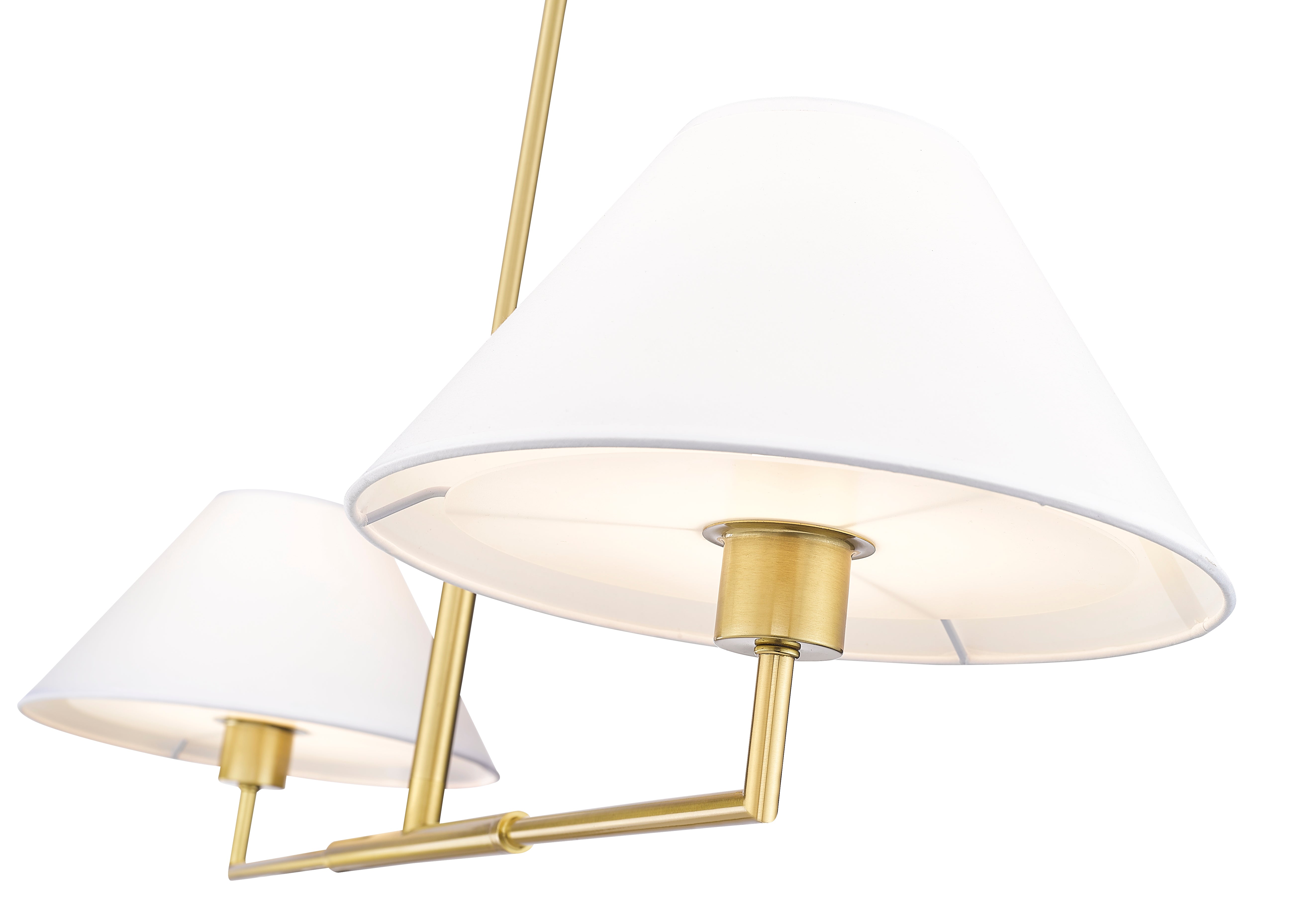 Leila 2 Light Chandelier Luxe Gold