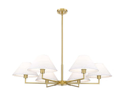 Leila 6 Light Chandelier Luxe Gold