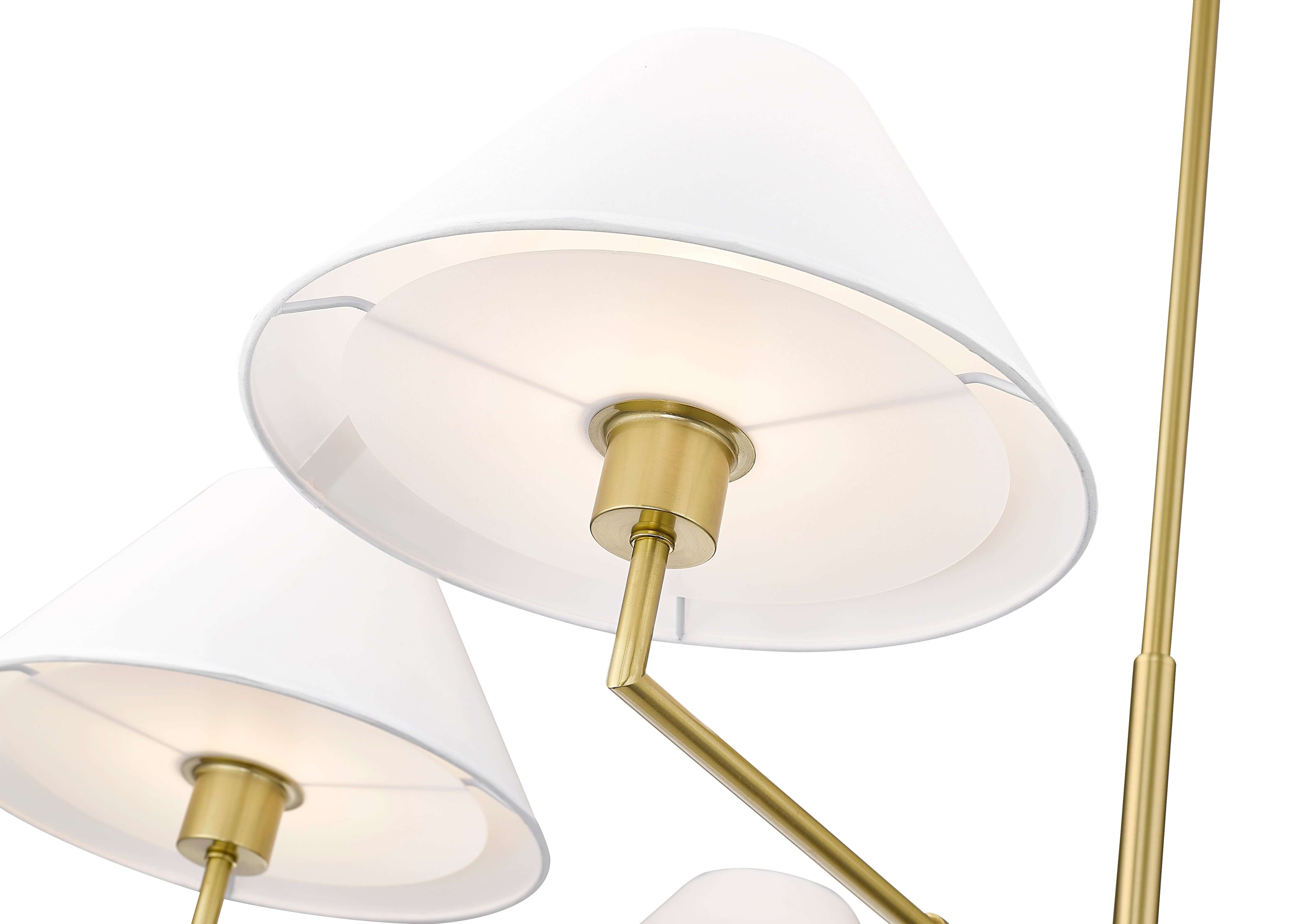 Leila 6 Light Chandelier Luxe Gold