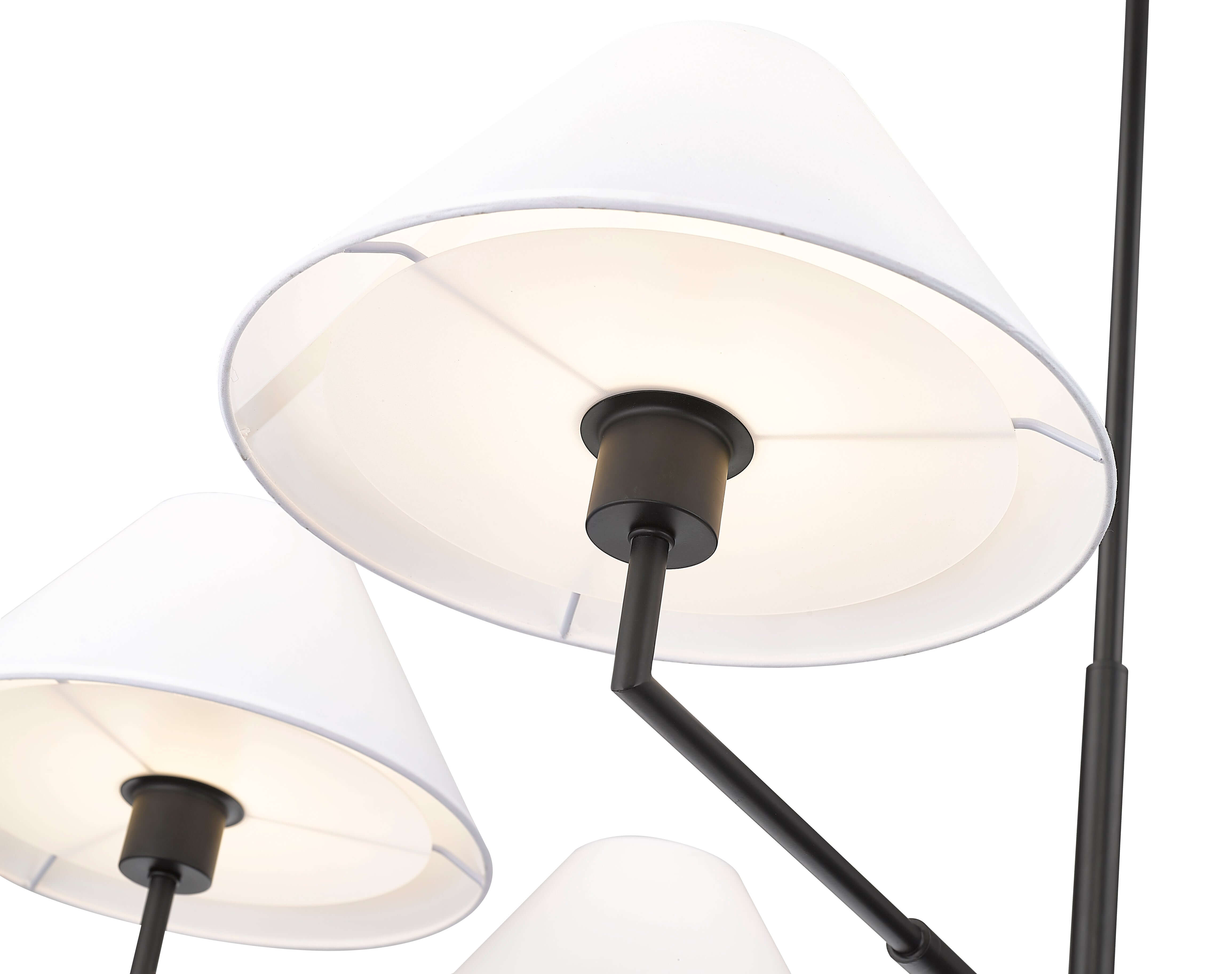 Leila 6 Light Chandelier Matte Black