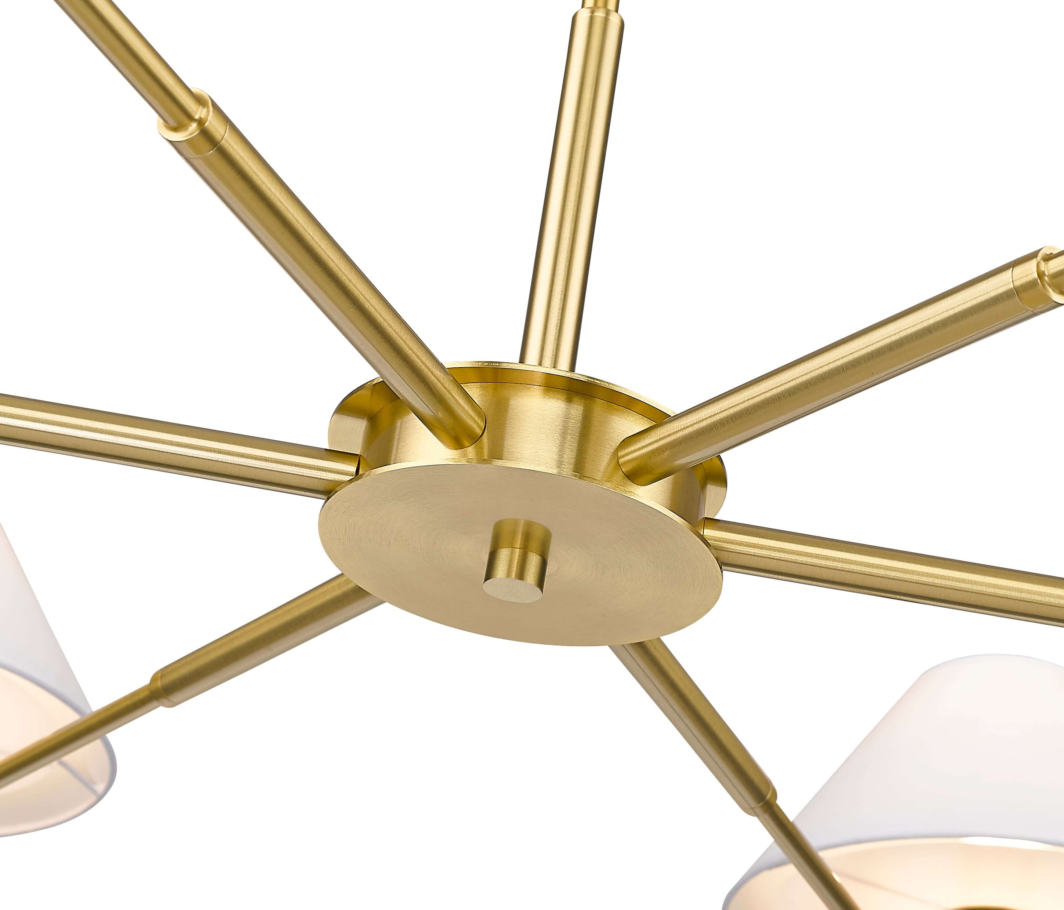 Leila 6 Light Chandelier Luxe Gold