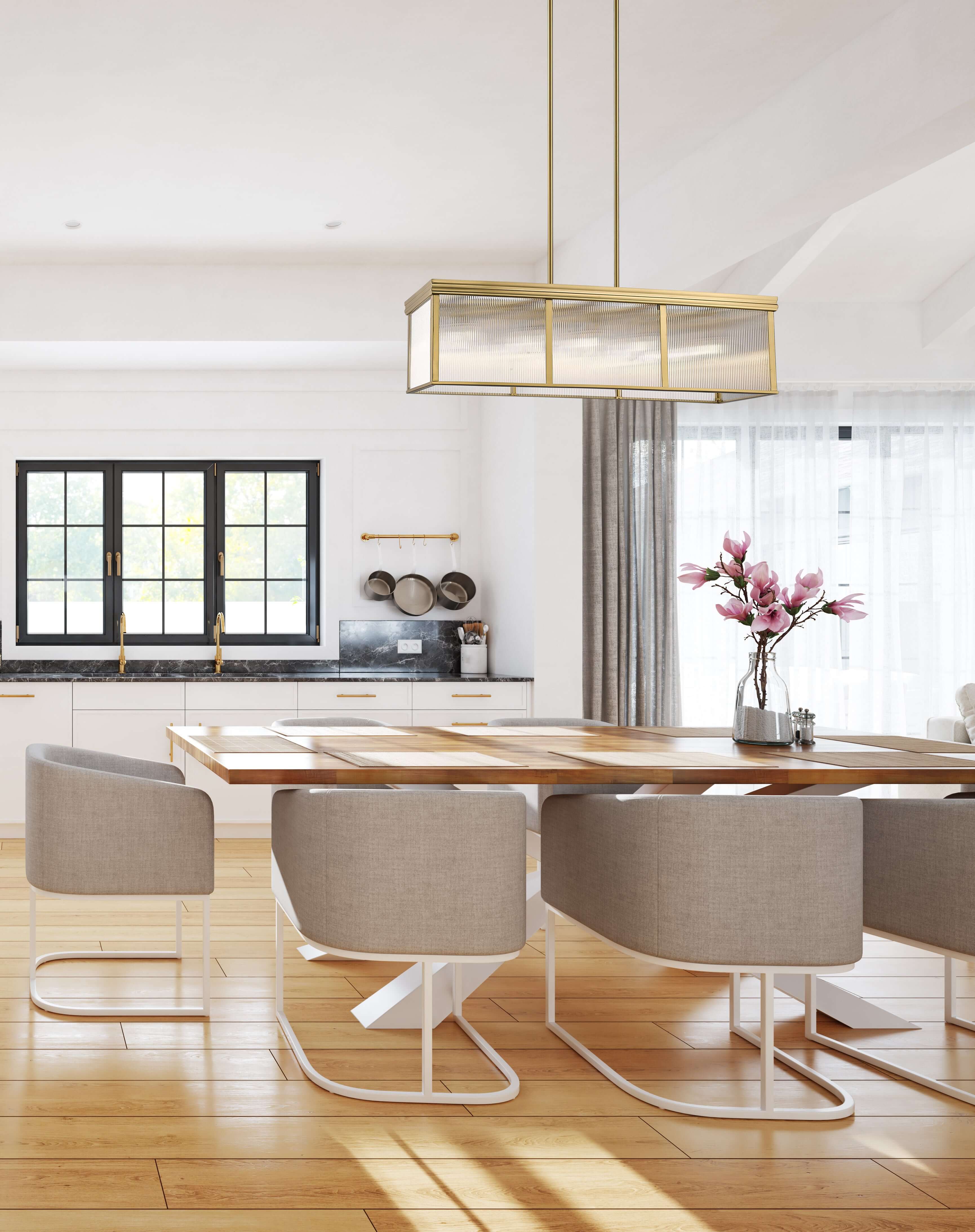 Carnaby 10 Light Pendant Modern Gold