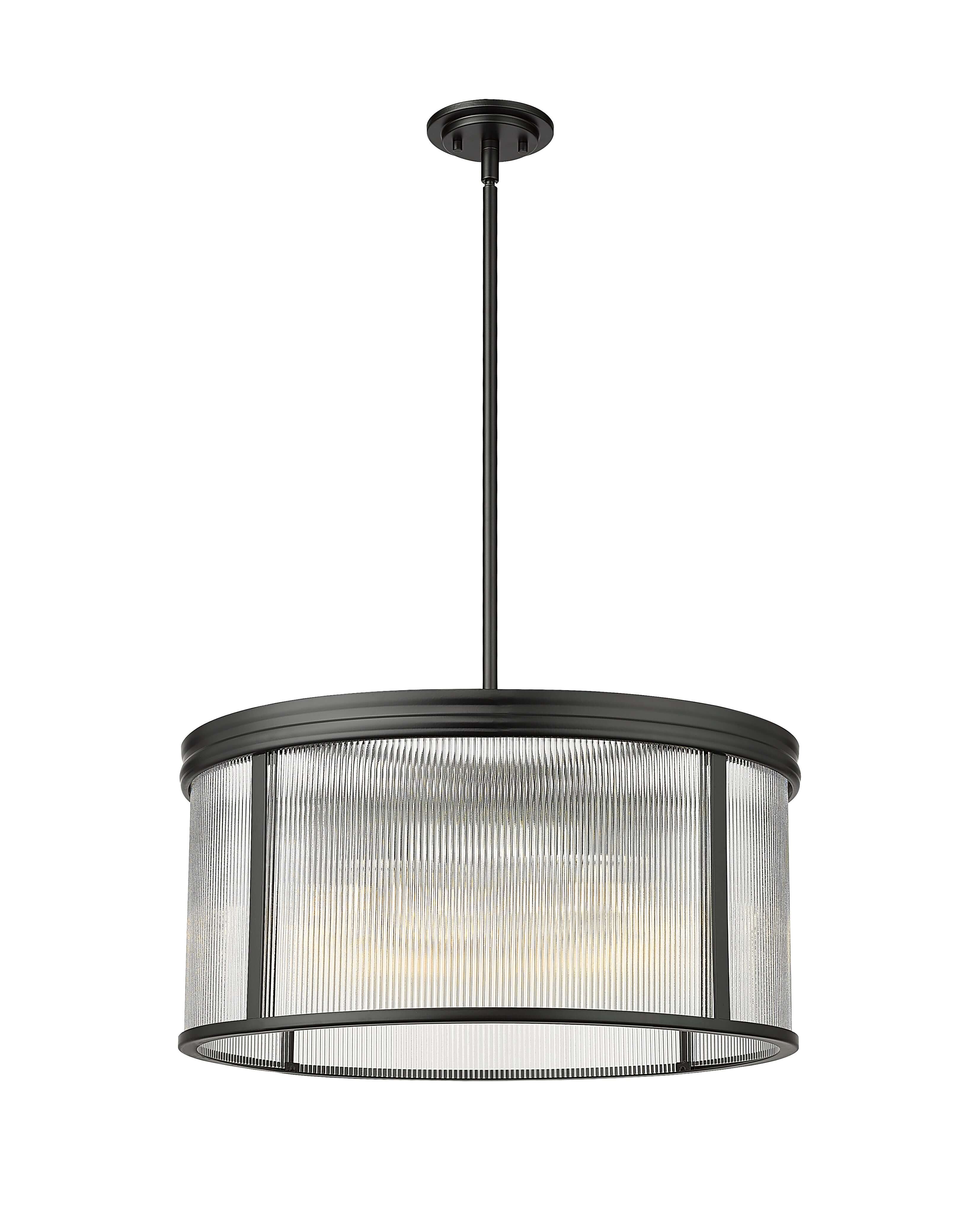 Carnaby 6 Light Chandelier Matte Black