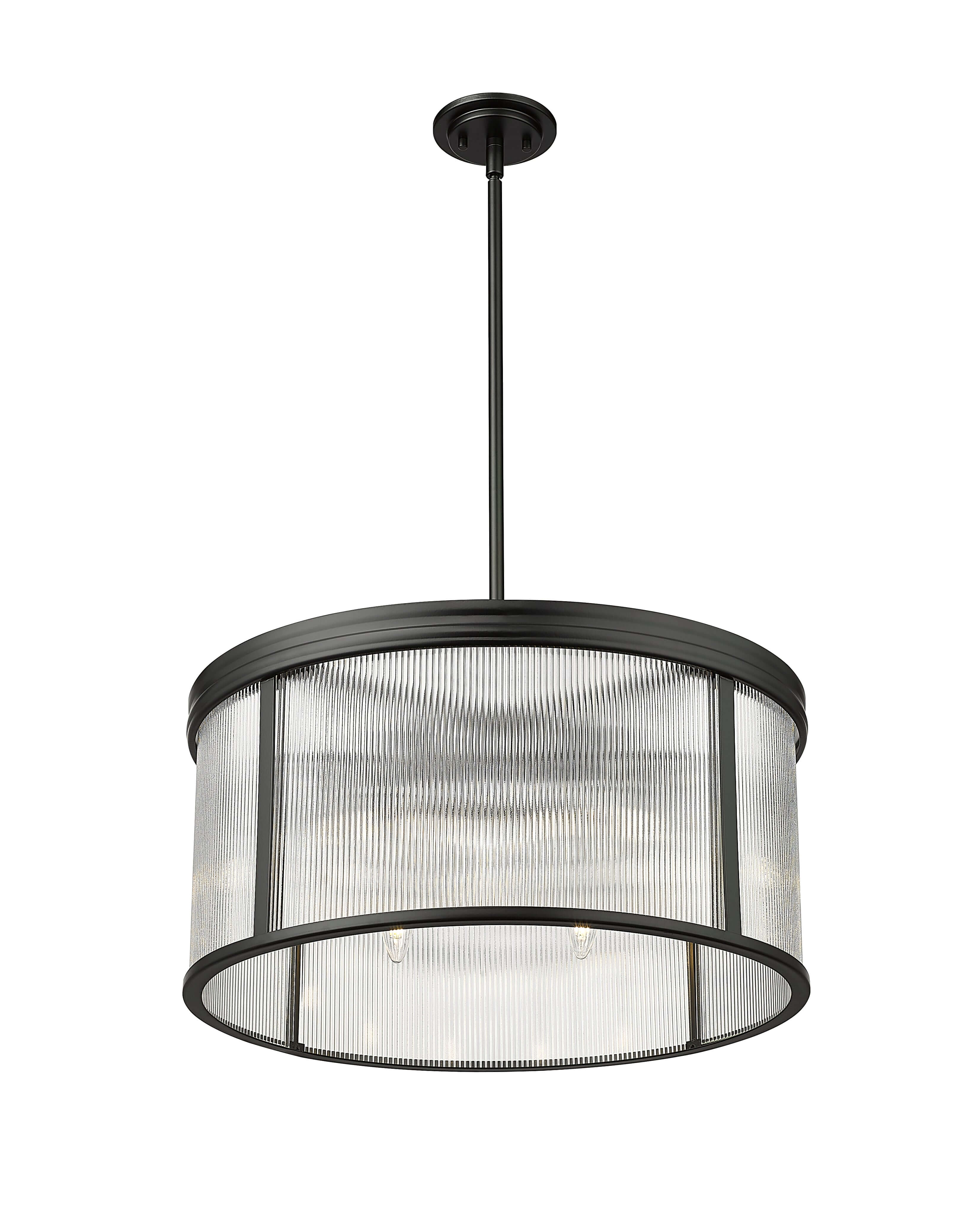 Carnaby 6 Light Chandelier Matte Black