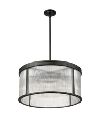 Carnaby 6 Light Chandelier Matte Black