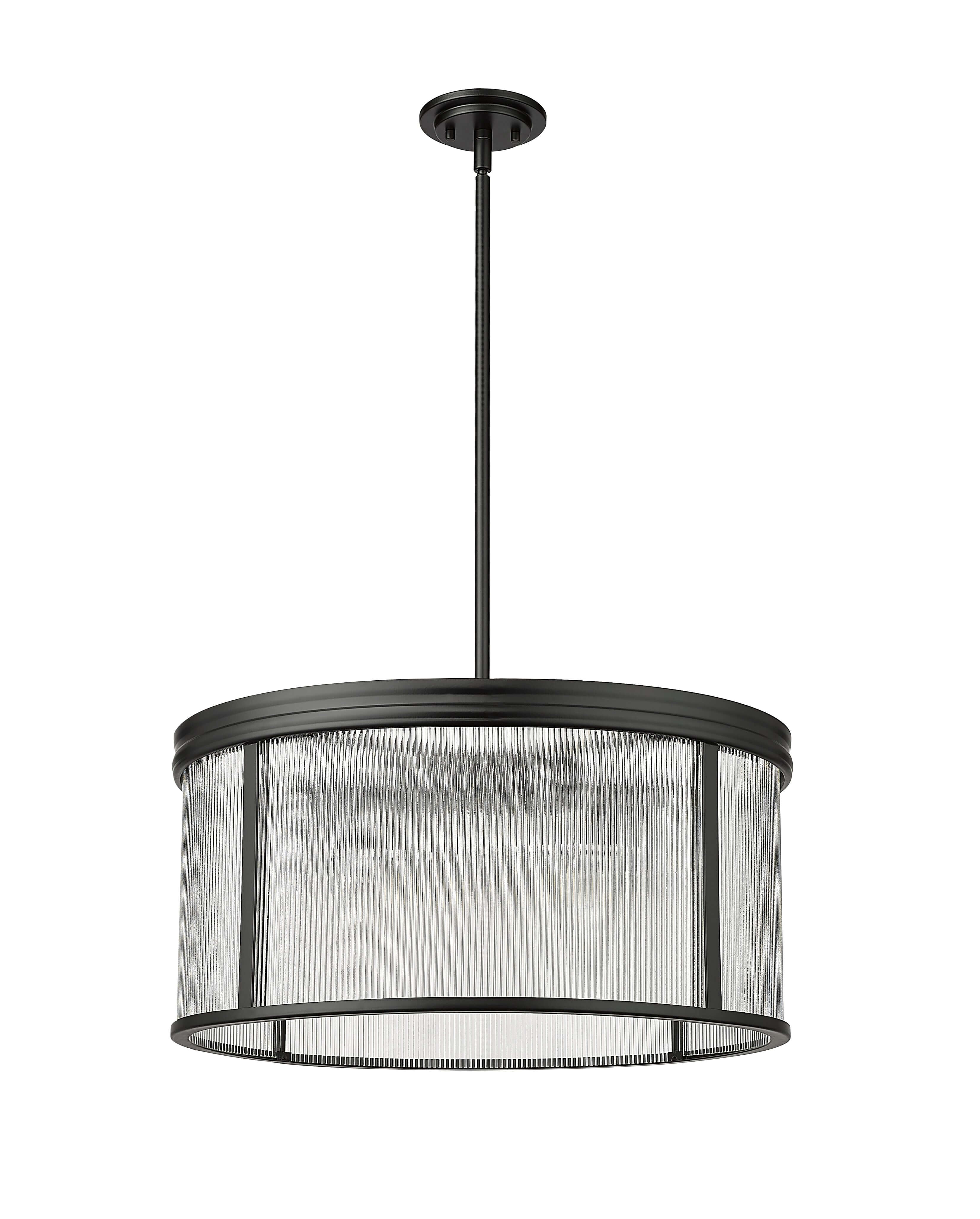Carnaby 6 Light Chandelier Matte Black