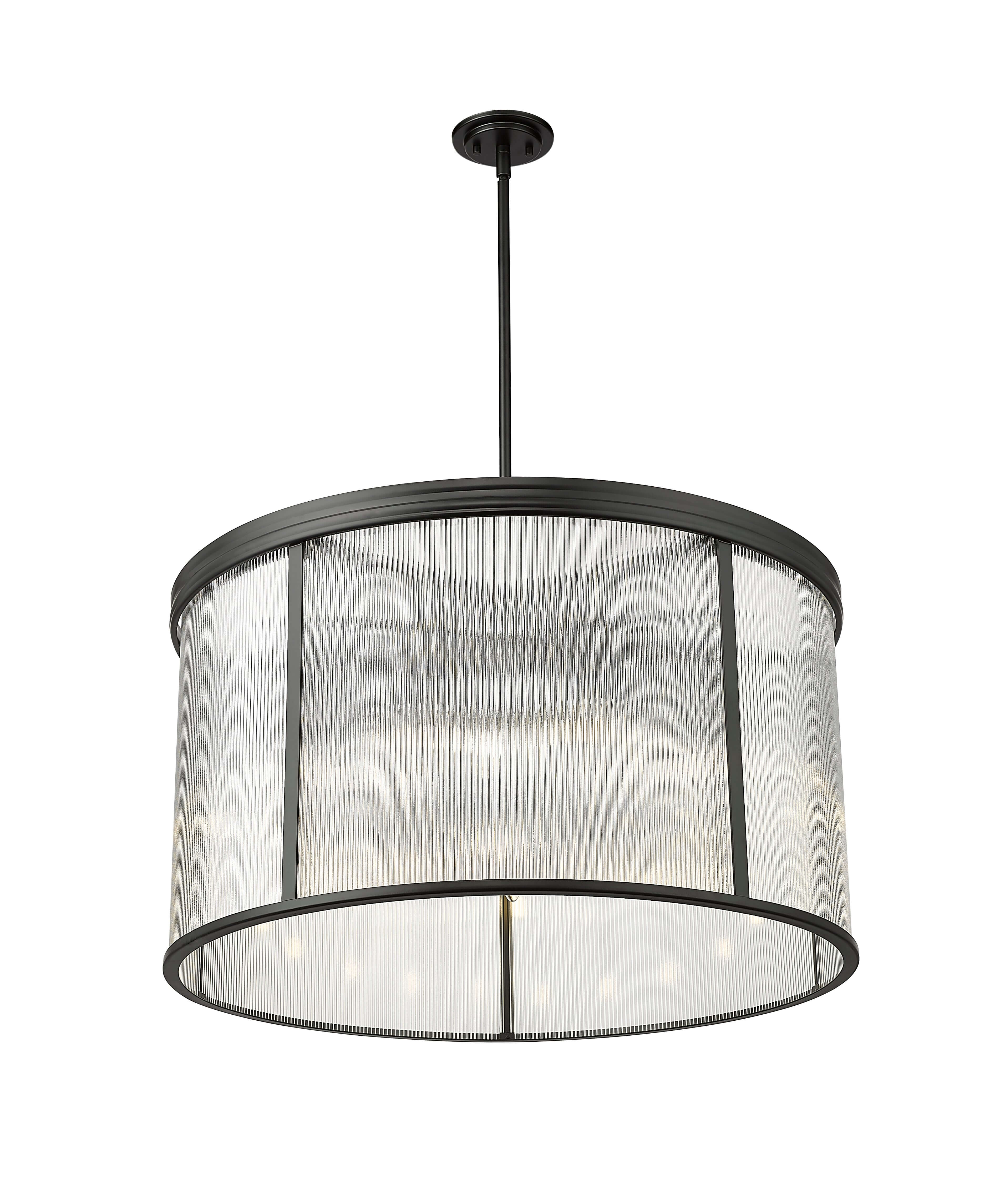 Carnaby 9 Light Chandelier Matte Black