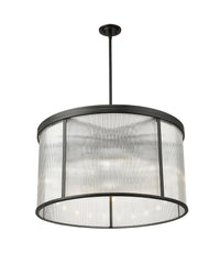 Carnaby 9 Light Chandelier Matte Black