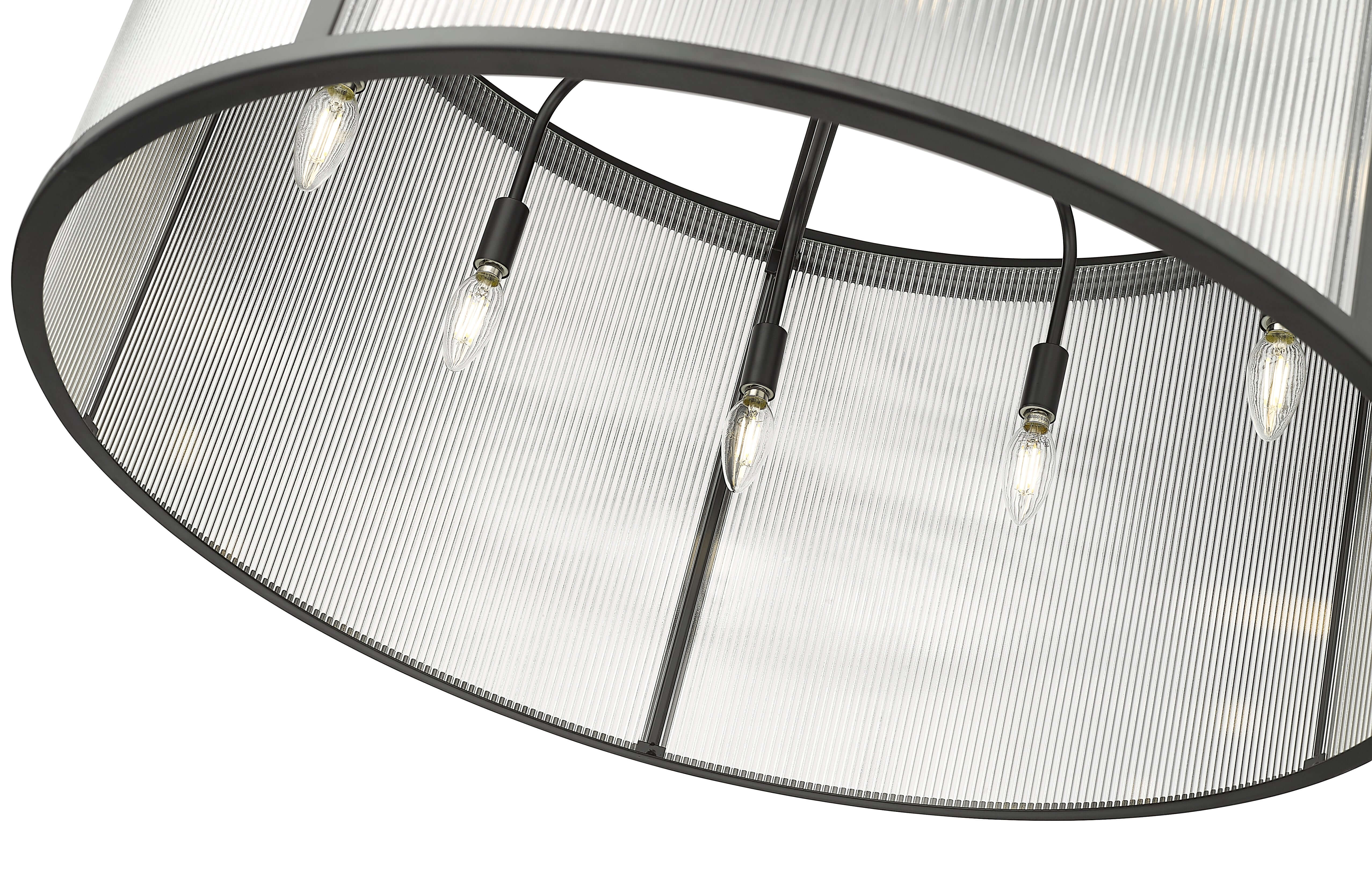 Carnaby 9 Light Chandelier Matte Black