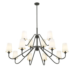 Gianna 12 Light Chandelier Matte Black