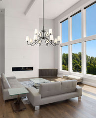 Gianna 12 Light Chandelier Matte Black