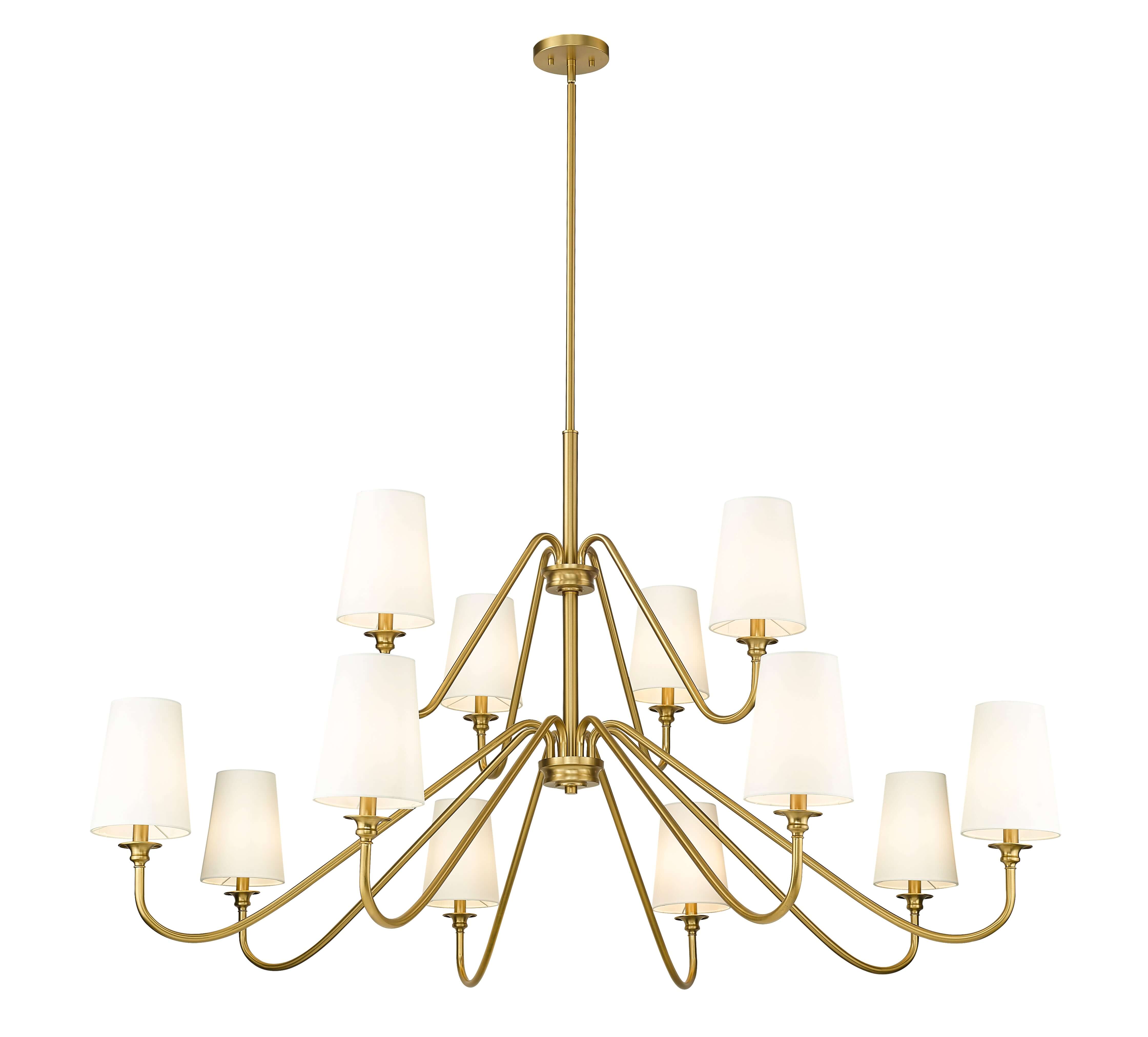 Gianna 12 Light Chandelier Modern Gold
