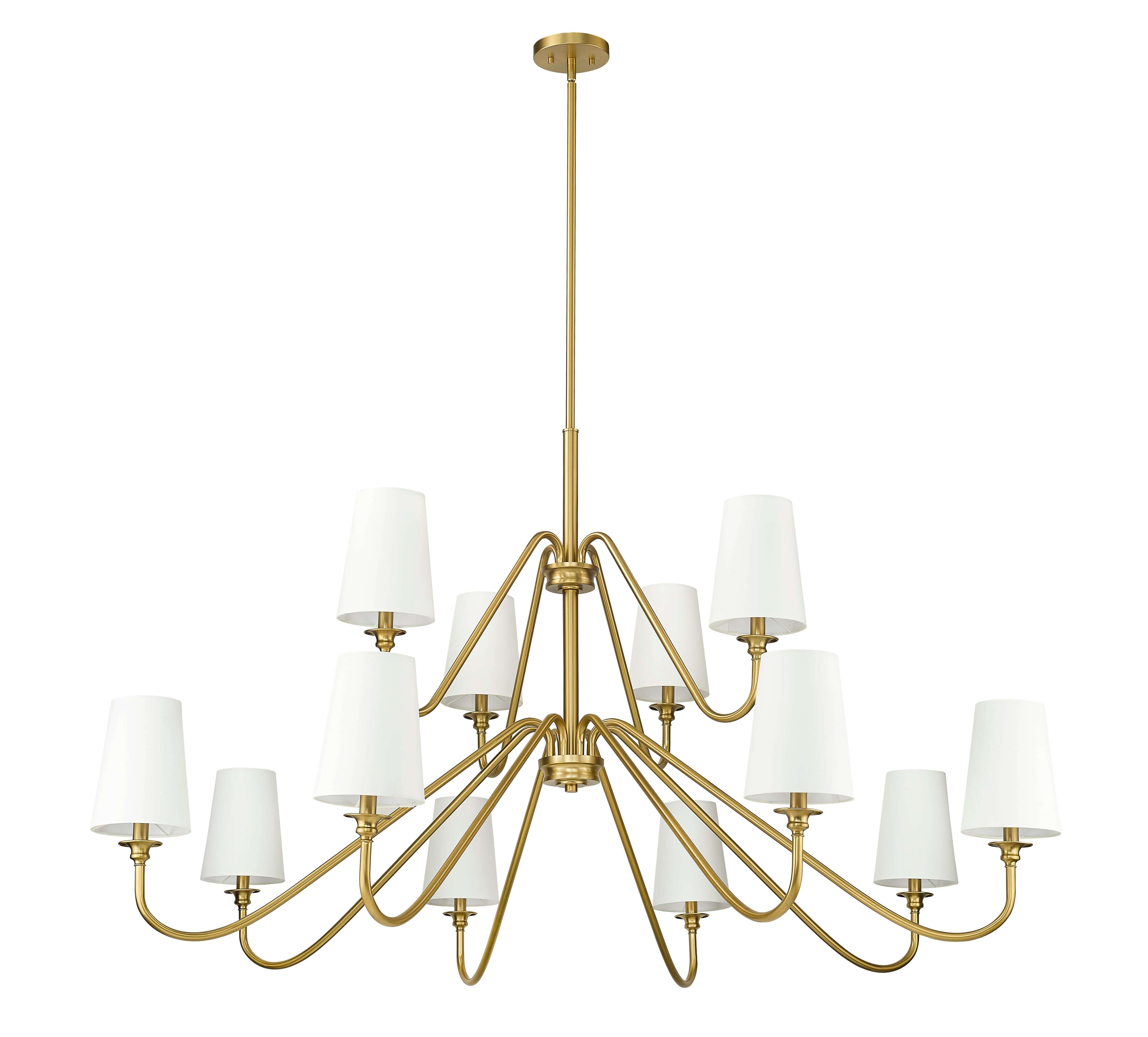 Gianna 12 Light Chandelier Modern Gold