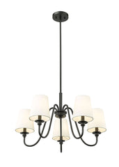 Gianna 5 Light Chandelier Matte Black