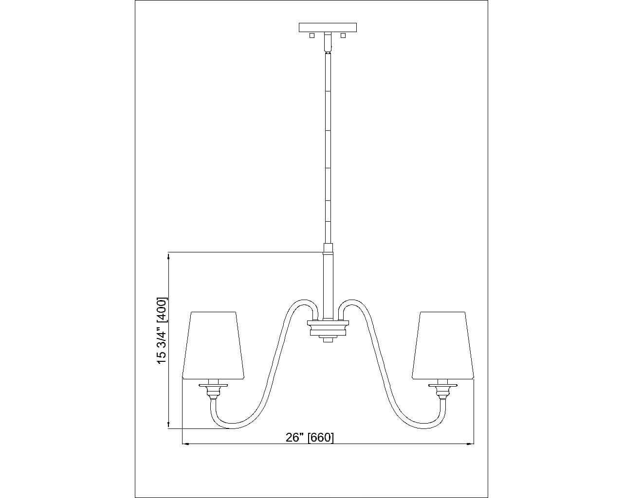 Gianna 5 Light Chandelier Matte Black