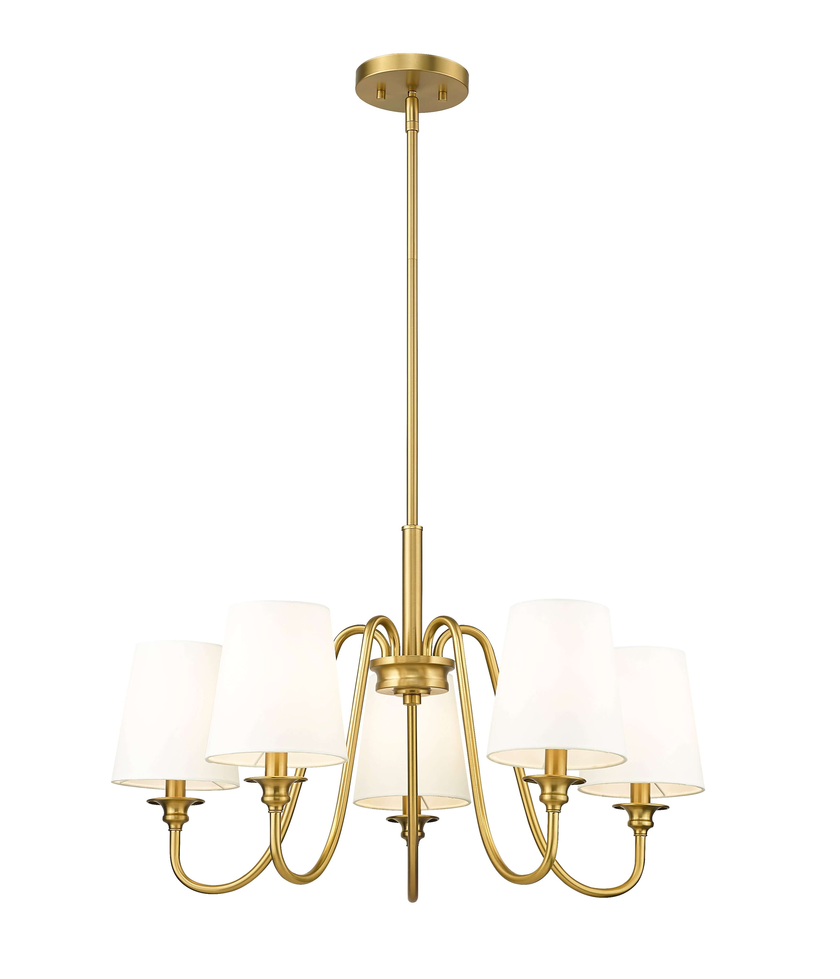 Gianna 5 Light Chandelier Modern Gold