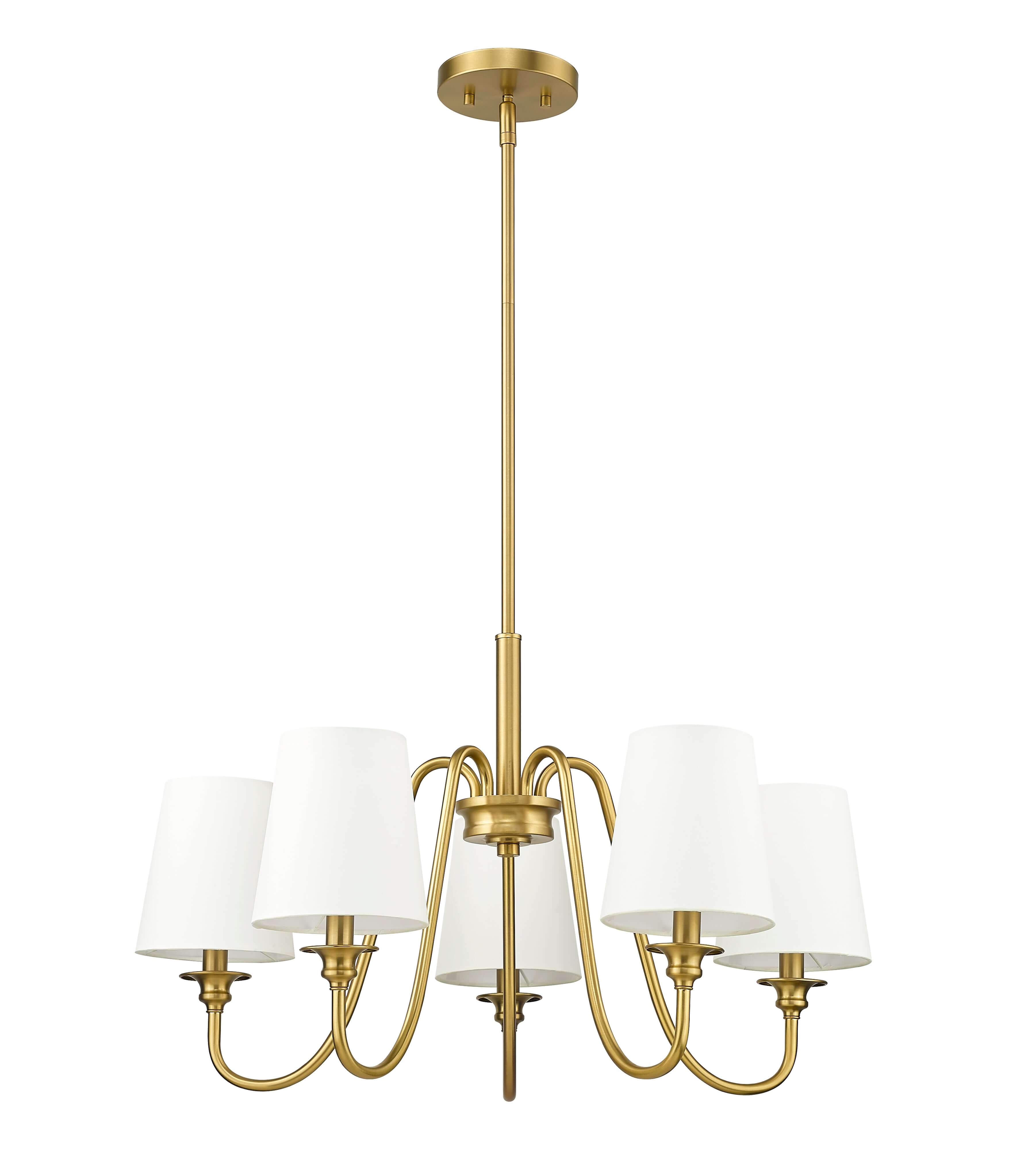 Gianna 5 Light Chandelier Modern Gold