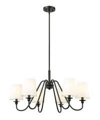 Gianna 6 Light Chandelier Matte Black