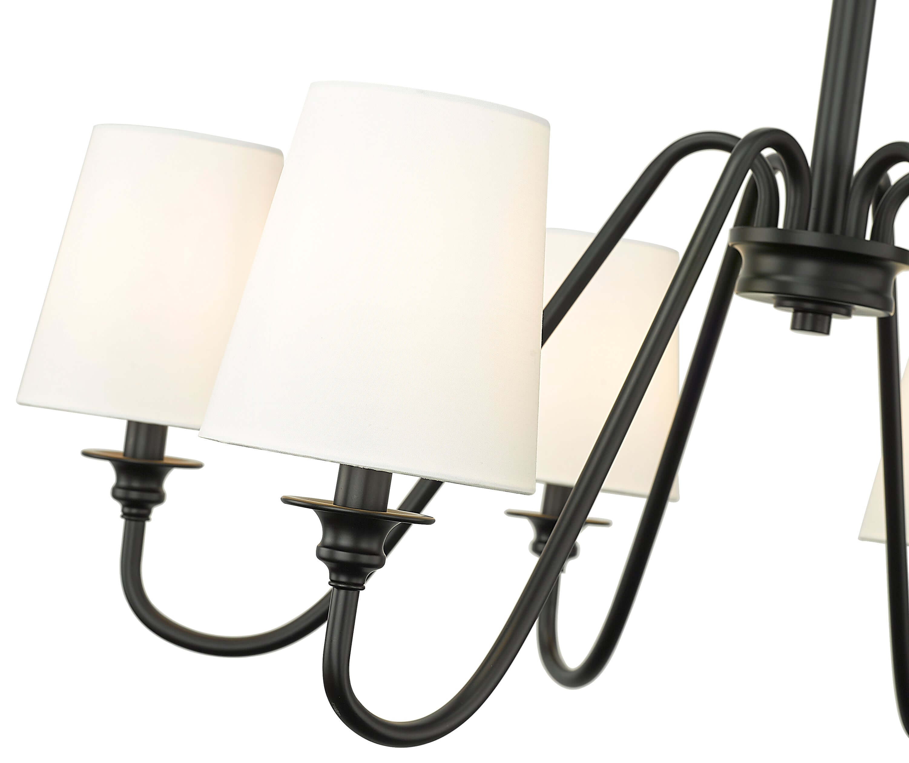 Gianna 6 Light Chandelier Matte Black