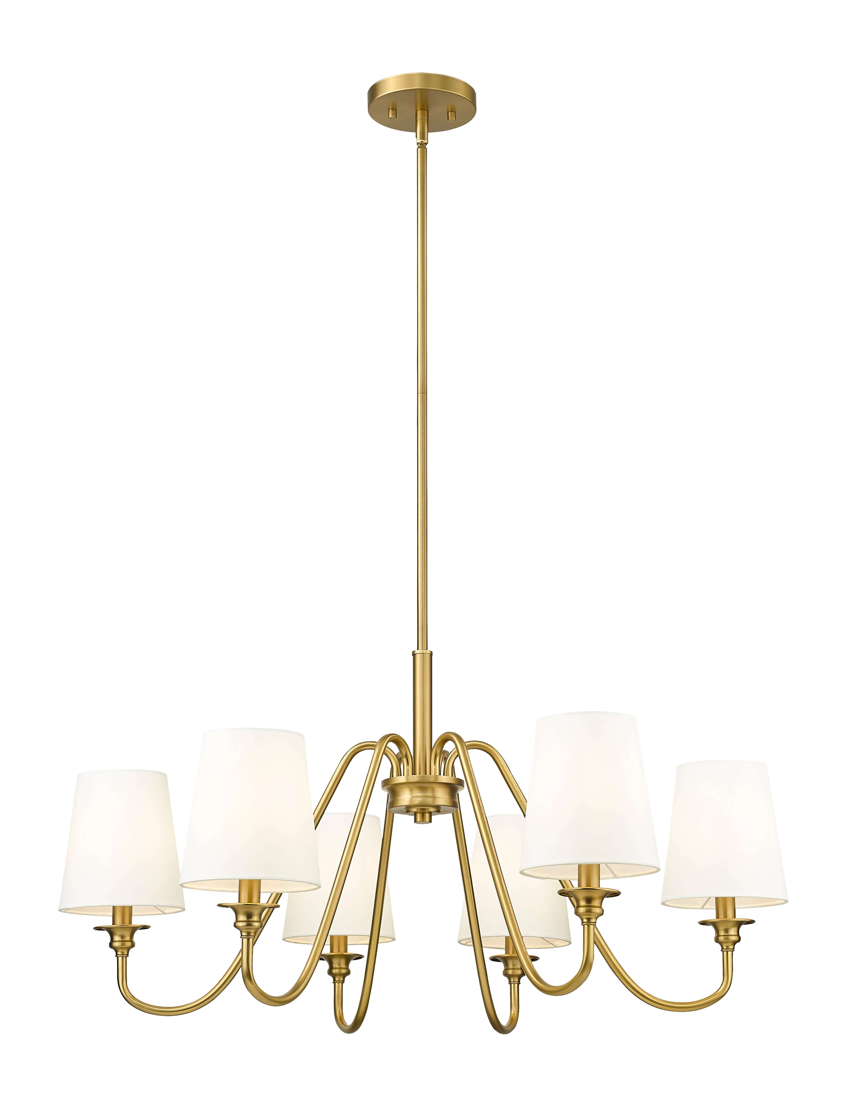 Gianna 6 Light Chandelier Modern Gold