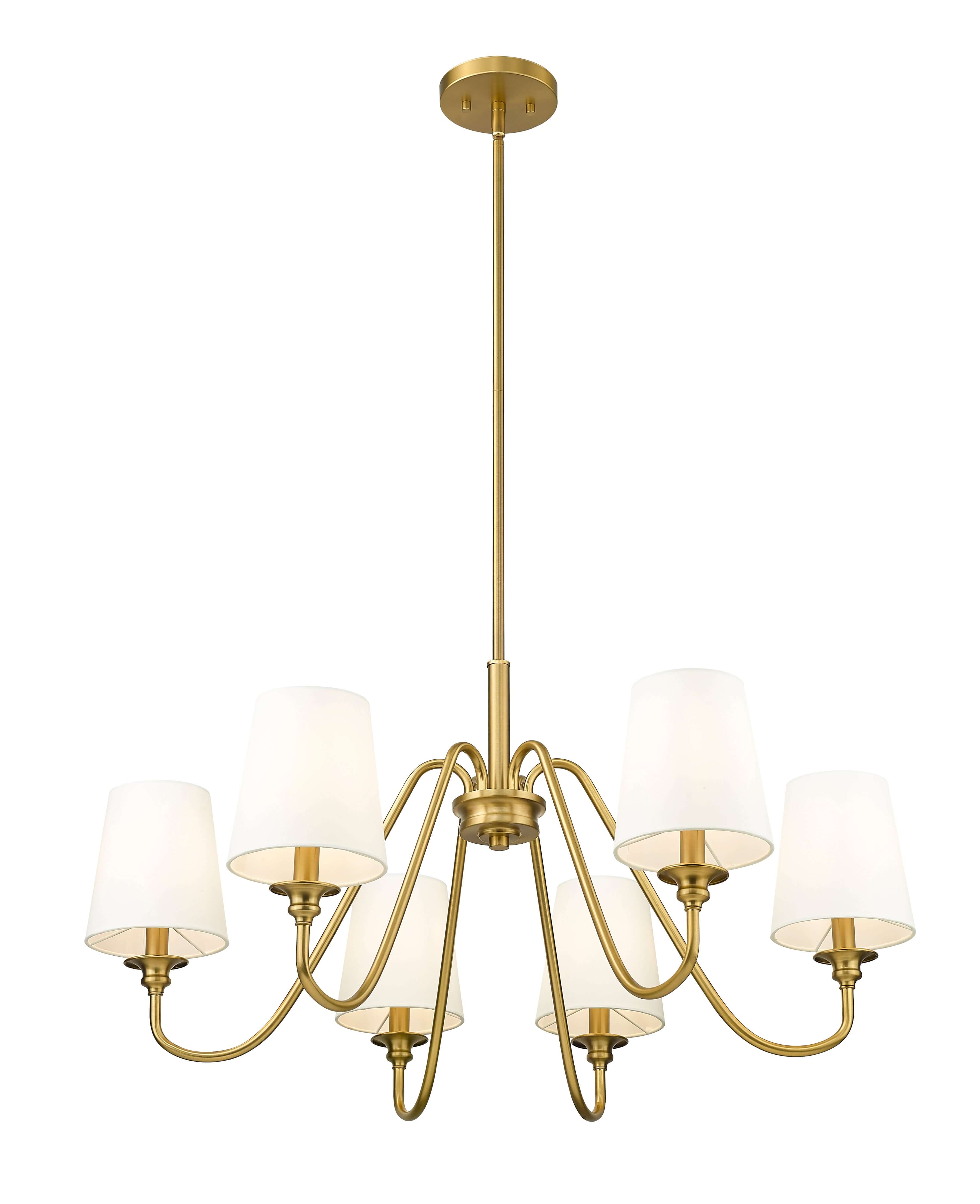 Gianna 6 Light Chandelier Modern Gold
