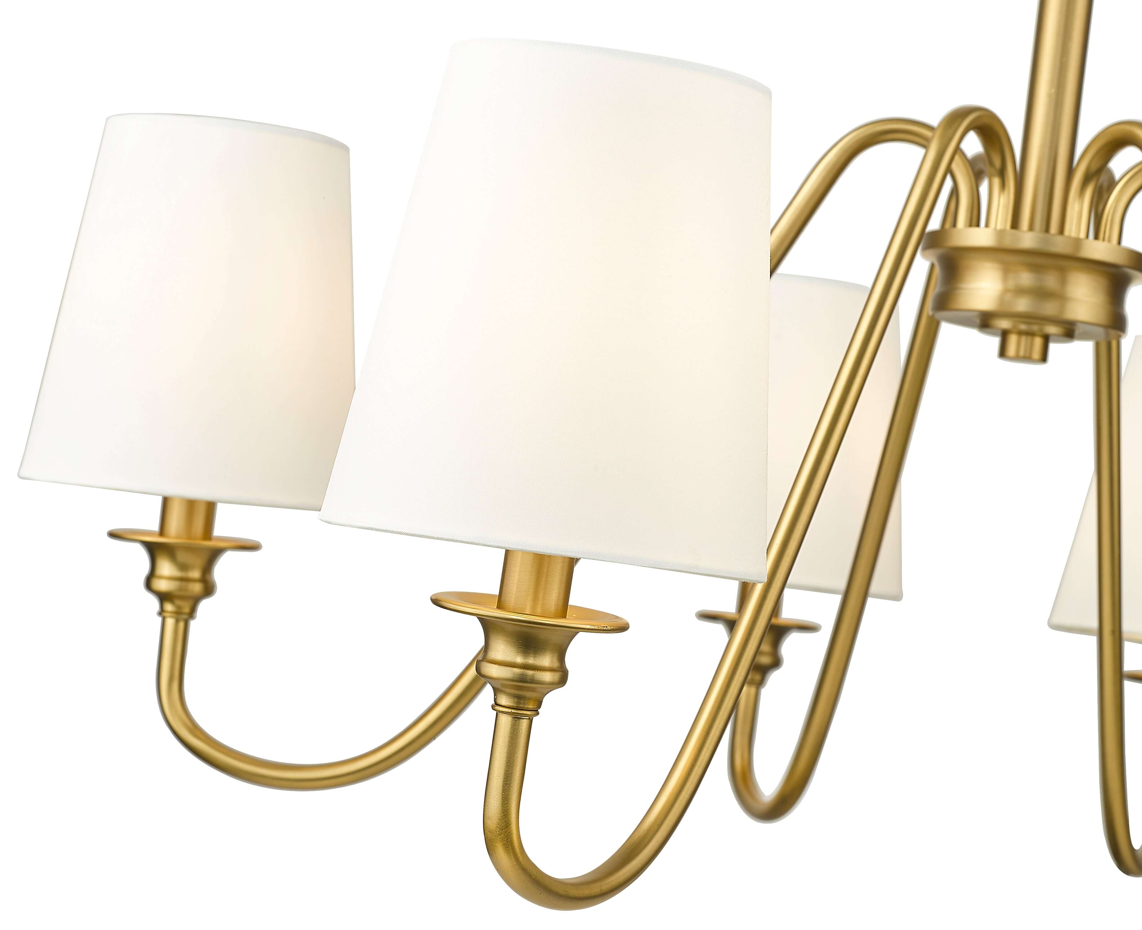 Gianna 6 Light Chandelier Modern Gold