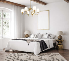 Gianna 6 Light Chandelier Modern Gold