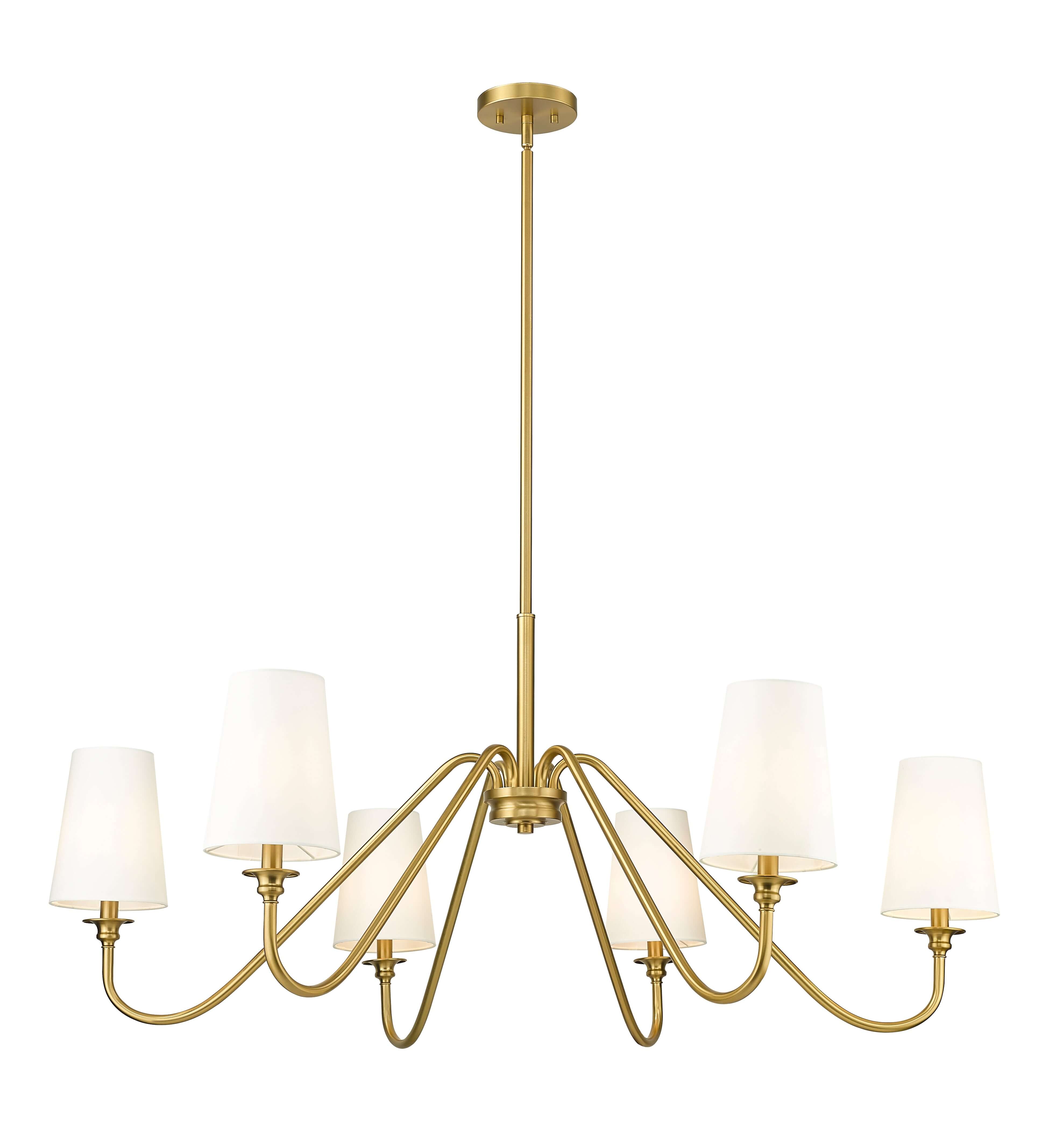Gianna 6 Light Chandelier Modern Gold