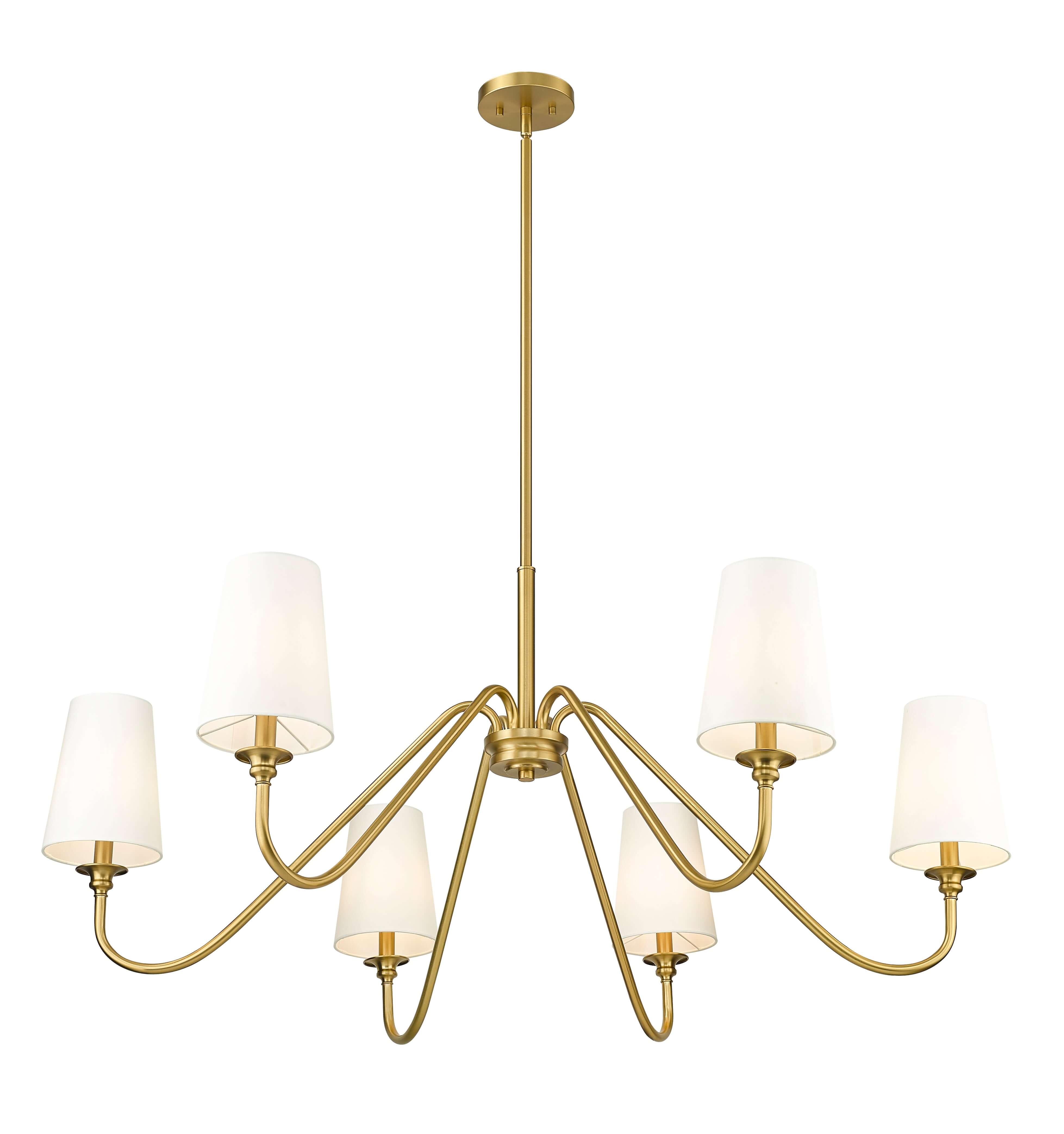 Gianna 6 Light Chandelier Modern Gold